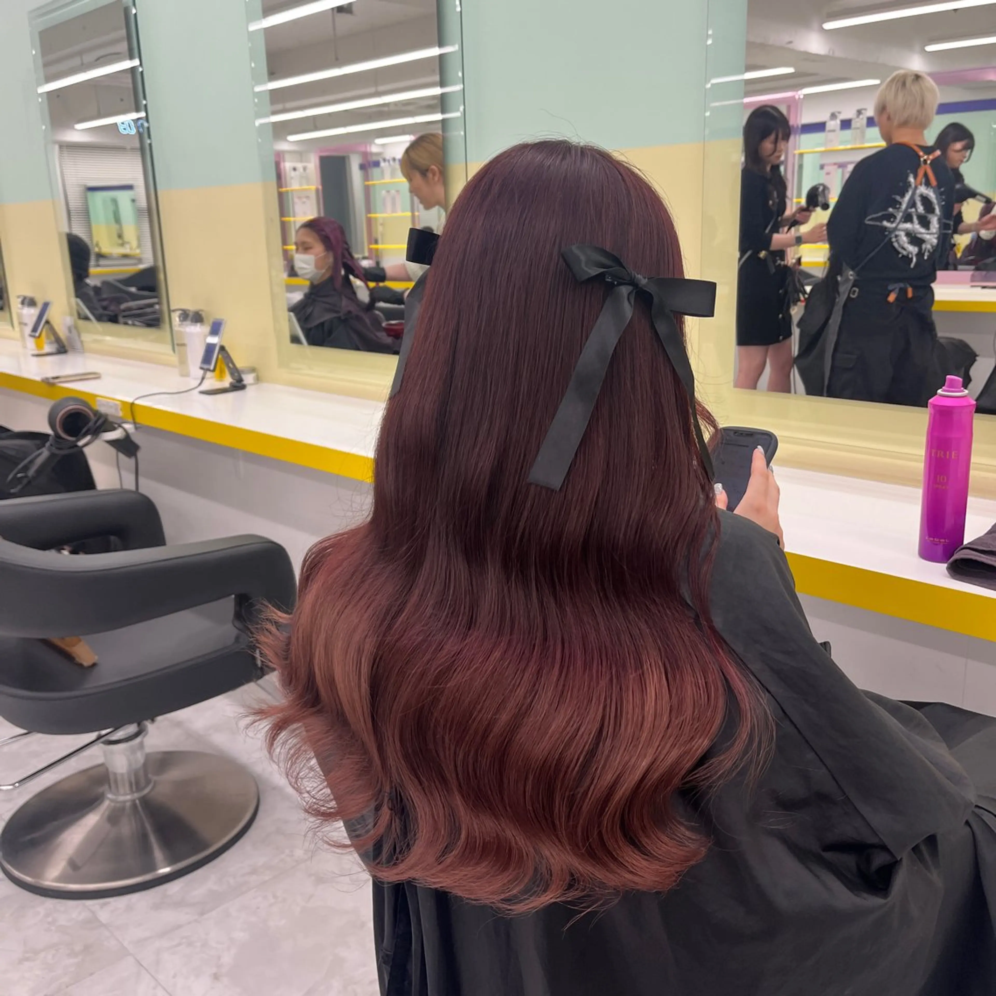 ロング カラー ヘアアレンジ グラデーションカラー ヘアカラー トリートメント ヘアセット 🎀Girly艶髪カ ラー🎀Harukaのヘアスタイル