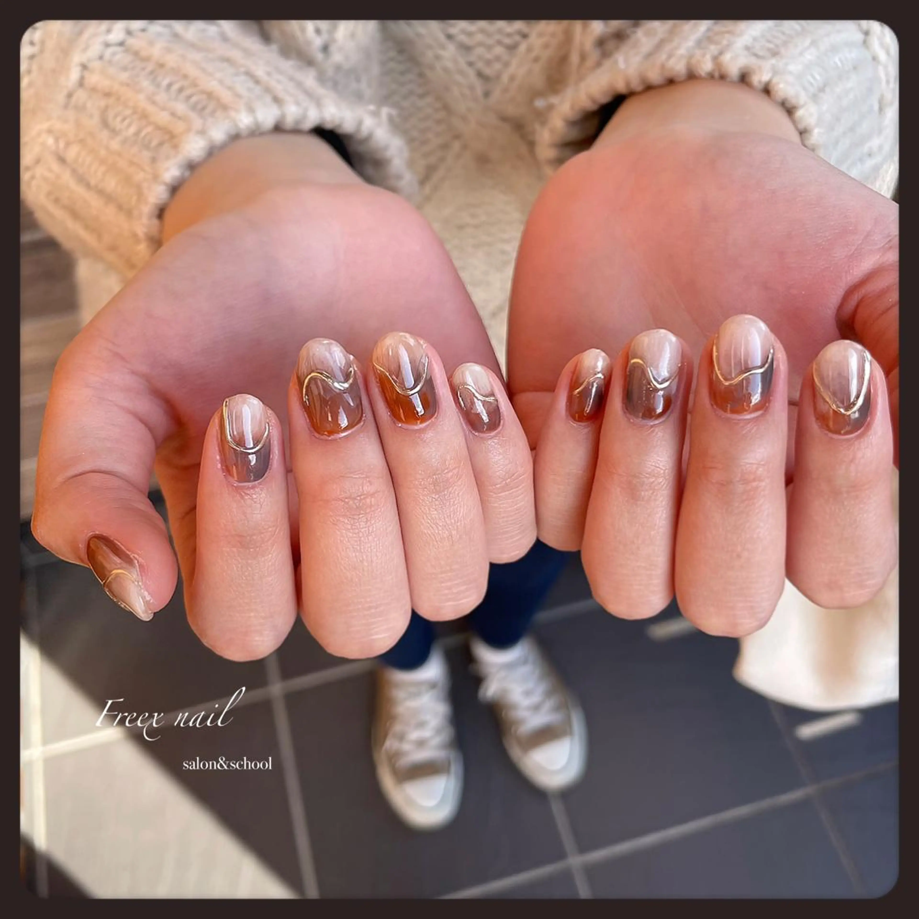 ネイル ニュアンスネイル ハンドネイル ハンドケア freex nail /ニュアンス/個性派のネイルデザイン
