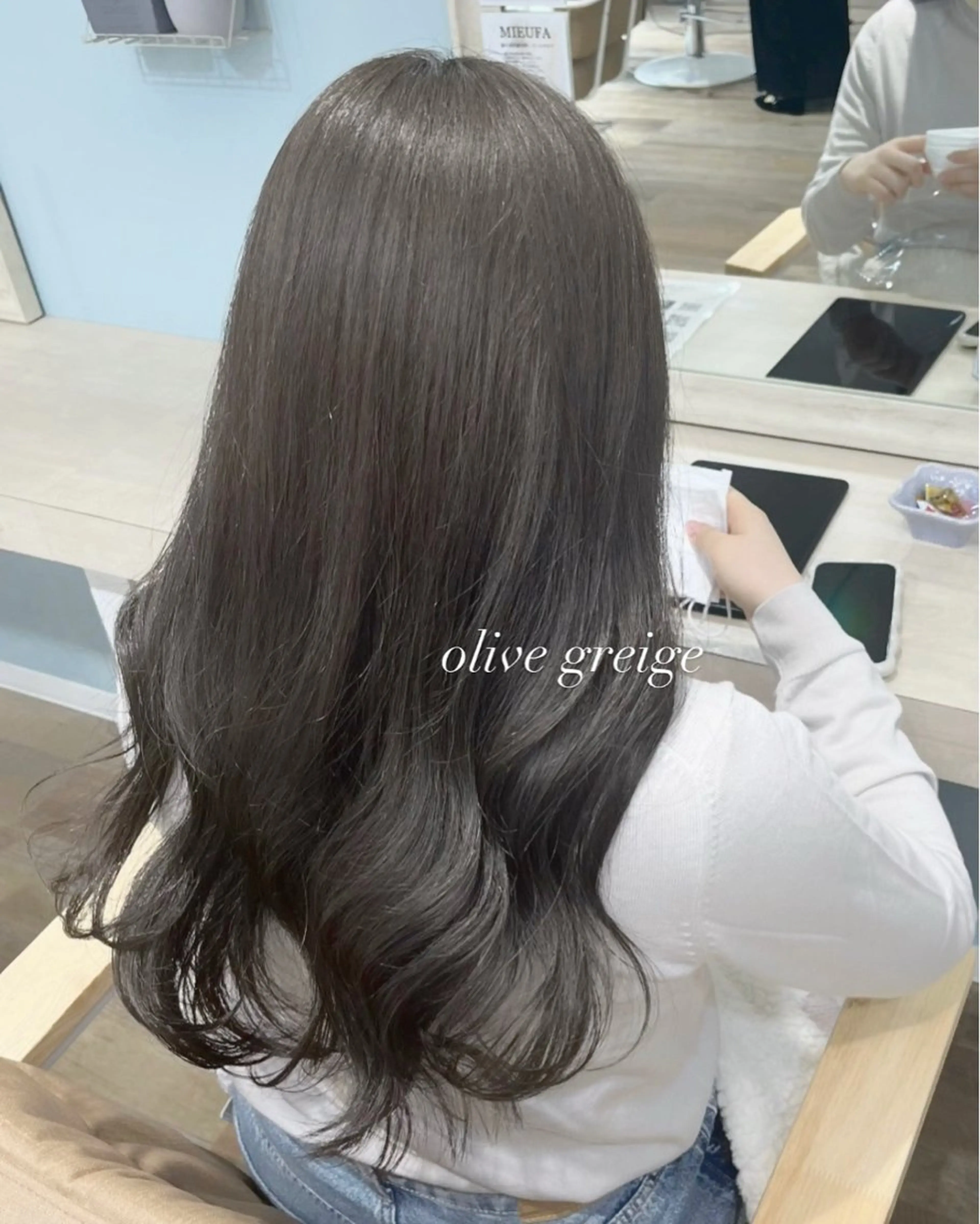 ロング カラー カット ヘアカラー トリートメント 透明感カラー／ 艶感カラー／RAMUのヘアスタイル