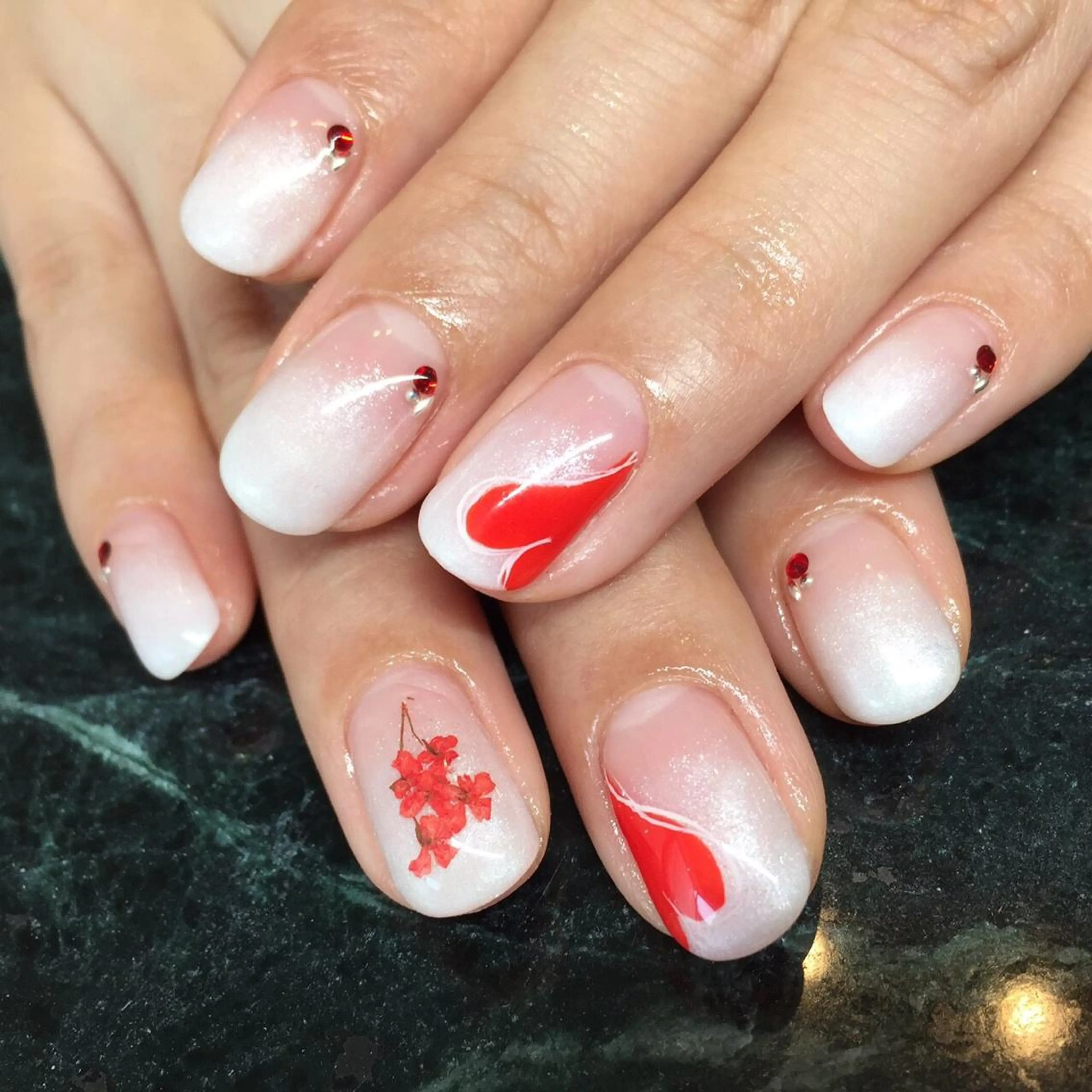 ネイル ハート TheNext kitahorieのネイルデザイン