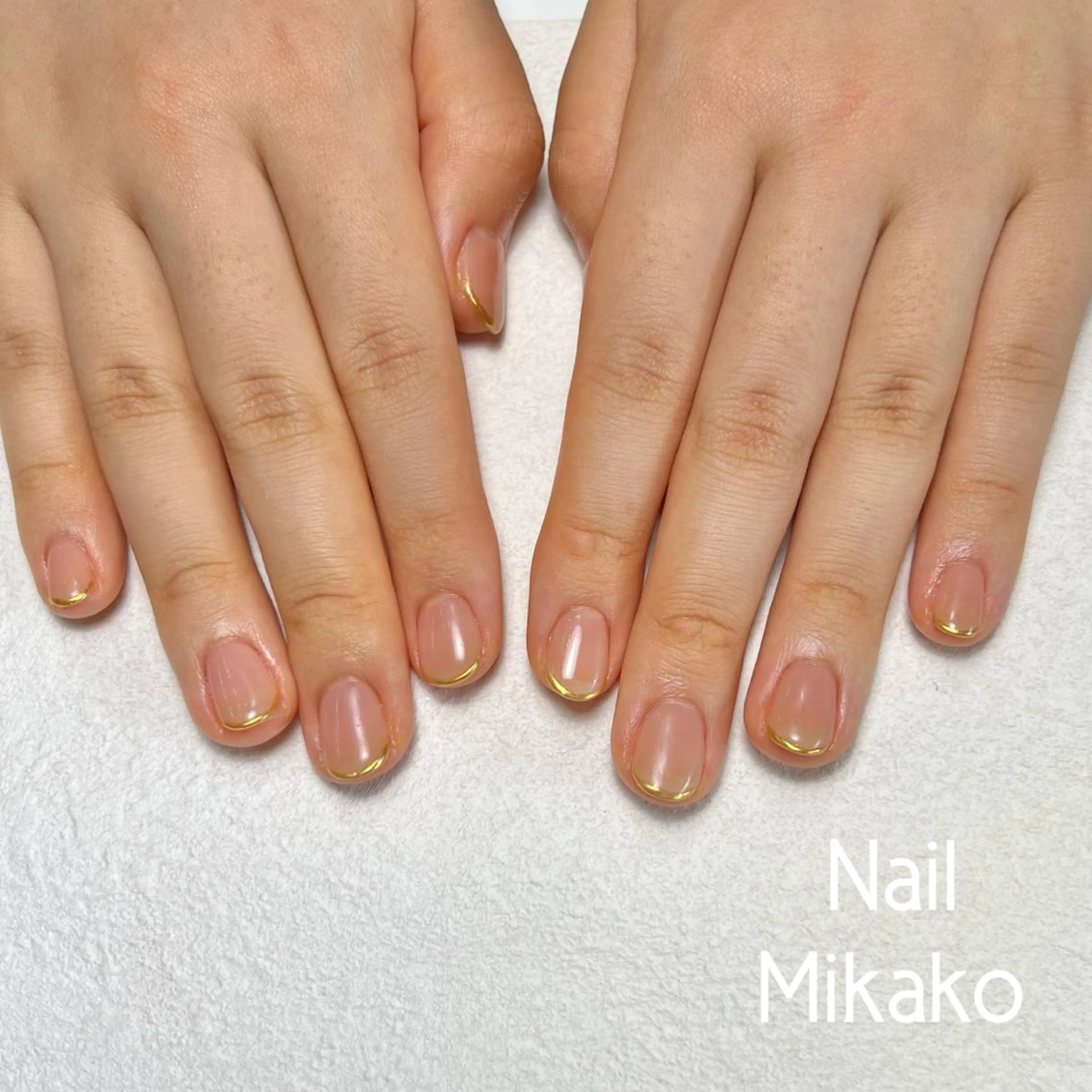 ネイル アートネイル ジェルネイル ニュアンスネイル オフィスネイル 夏ネイル Nail Mikakoのネイルデザイン
