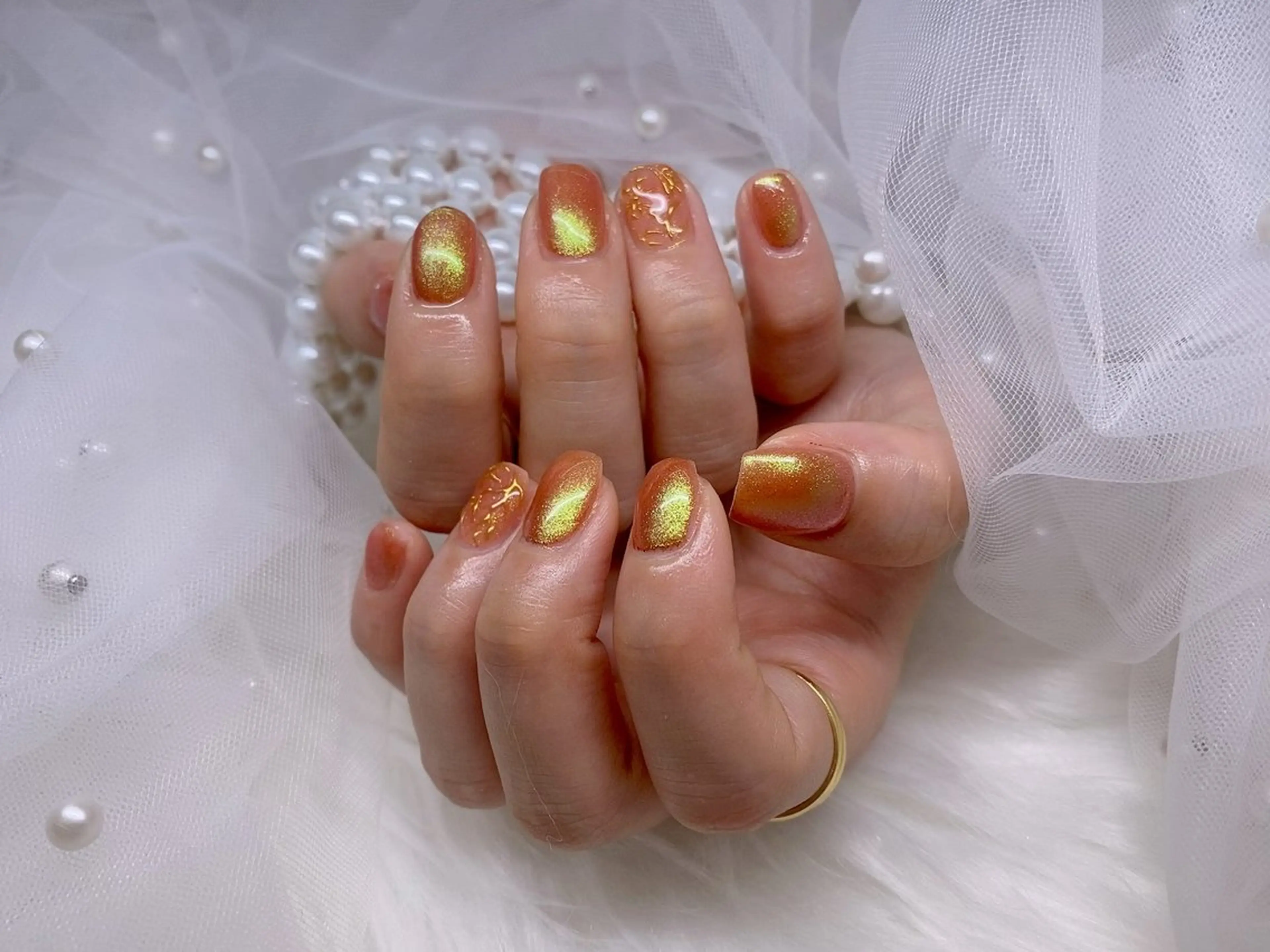 ネイル ETERNA Nail 銀座店【パラジェル/フィルイン/チップ長さだし/マグネット/ニュアンス】所属・ア カリのネイルデザイン