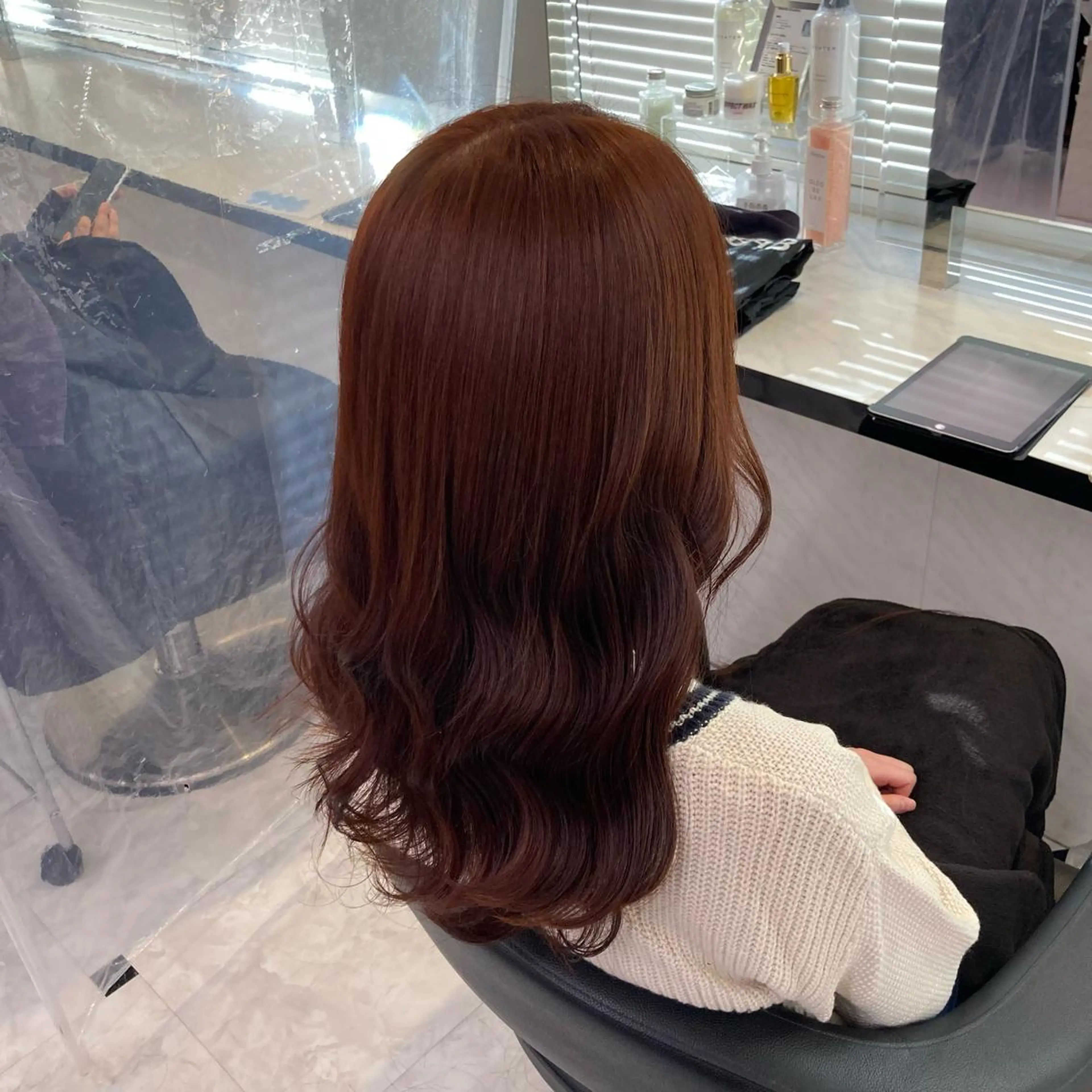 ミディアム カラー 似合わせカット 【髪質改善のプロ】 上野/EMILのヘアスタイル