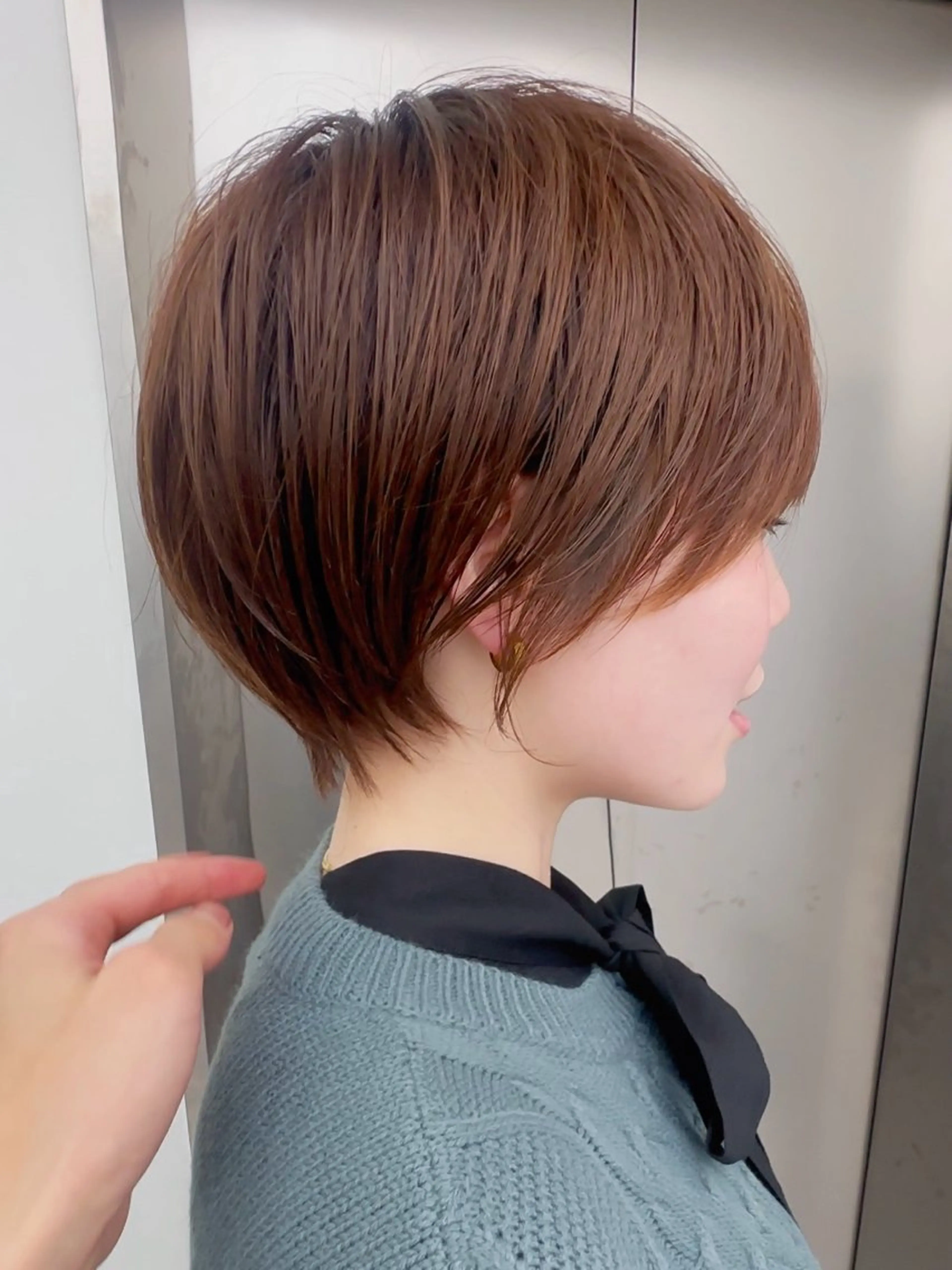 ショートカット＋rトリートメントの写真