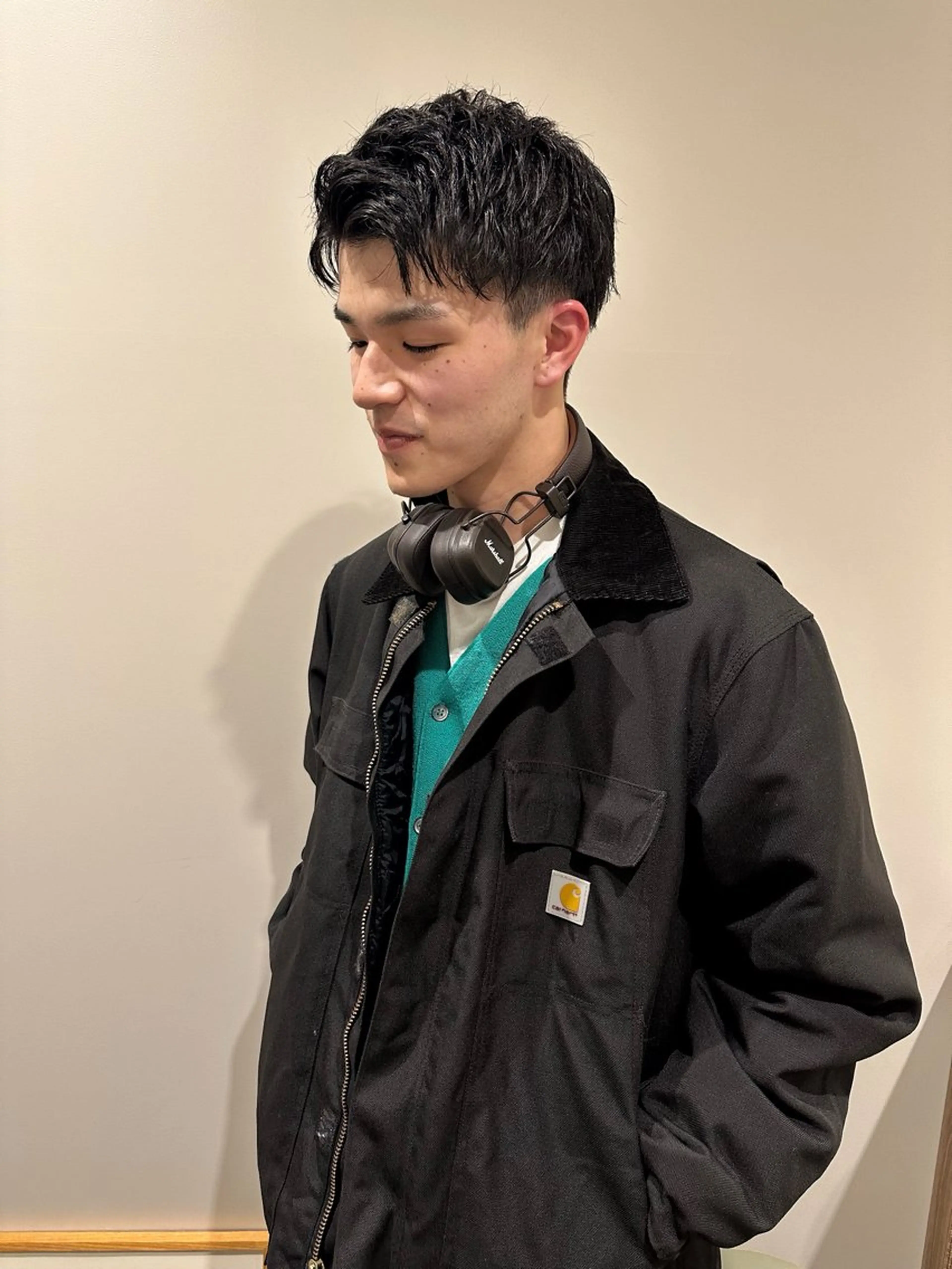 ショート メンズ カット ヘアカラー hibiki/セット /透明感カラーのヘアスタイル