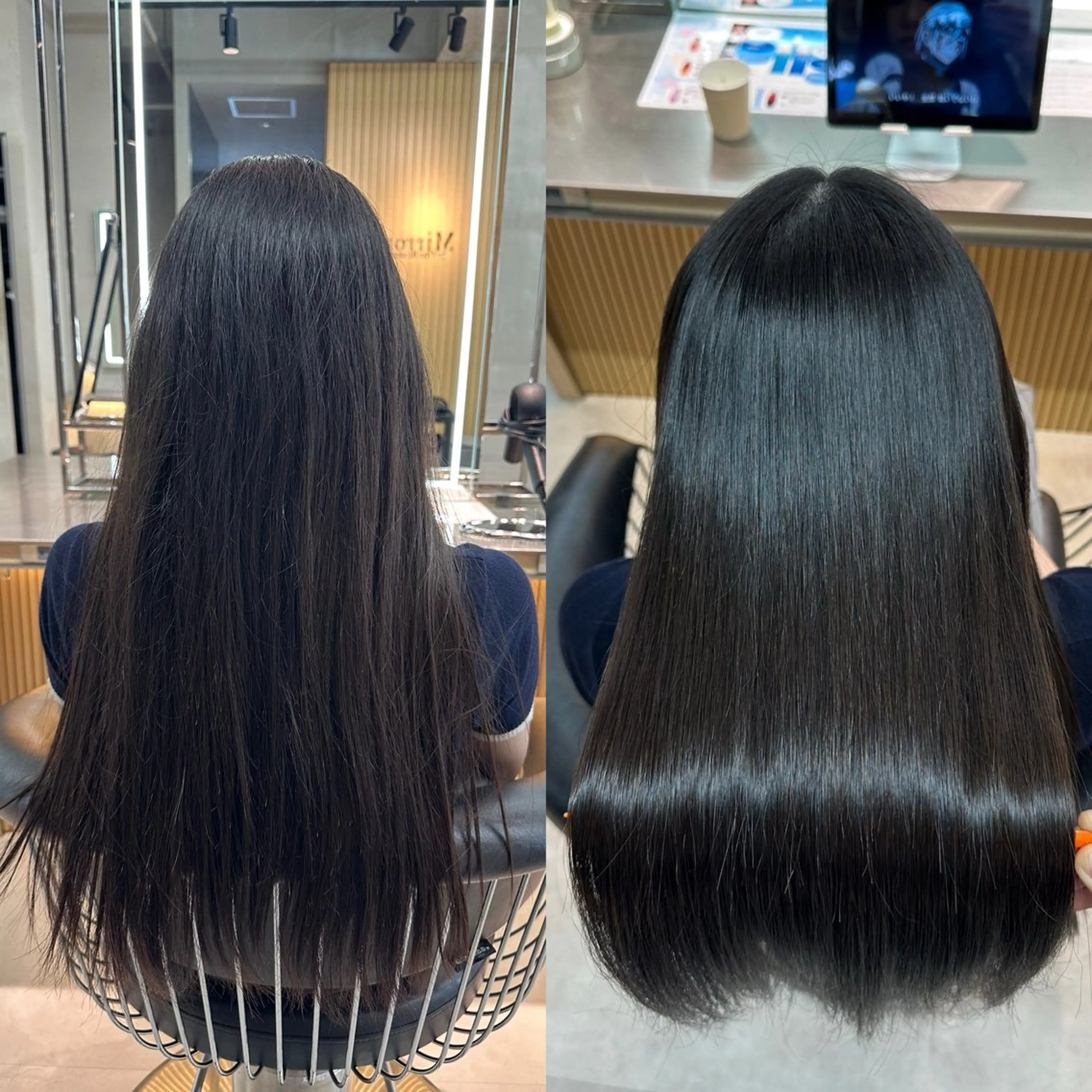 ロング カット 縮毛矯正 トリートメント ✨髪質改善特化✨副 店長椎葉信乃介のヘアスタイル
