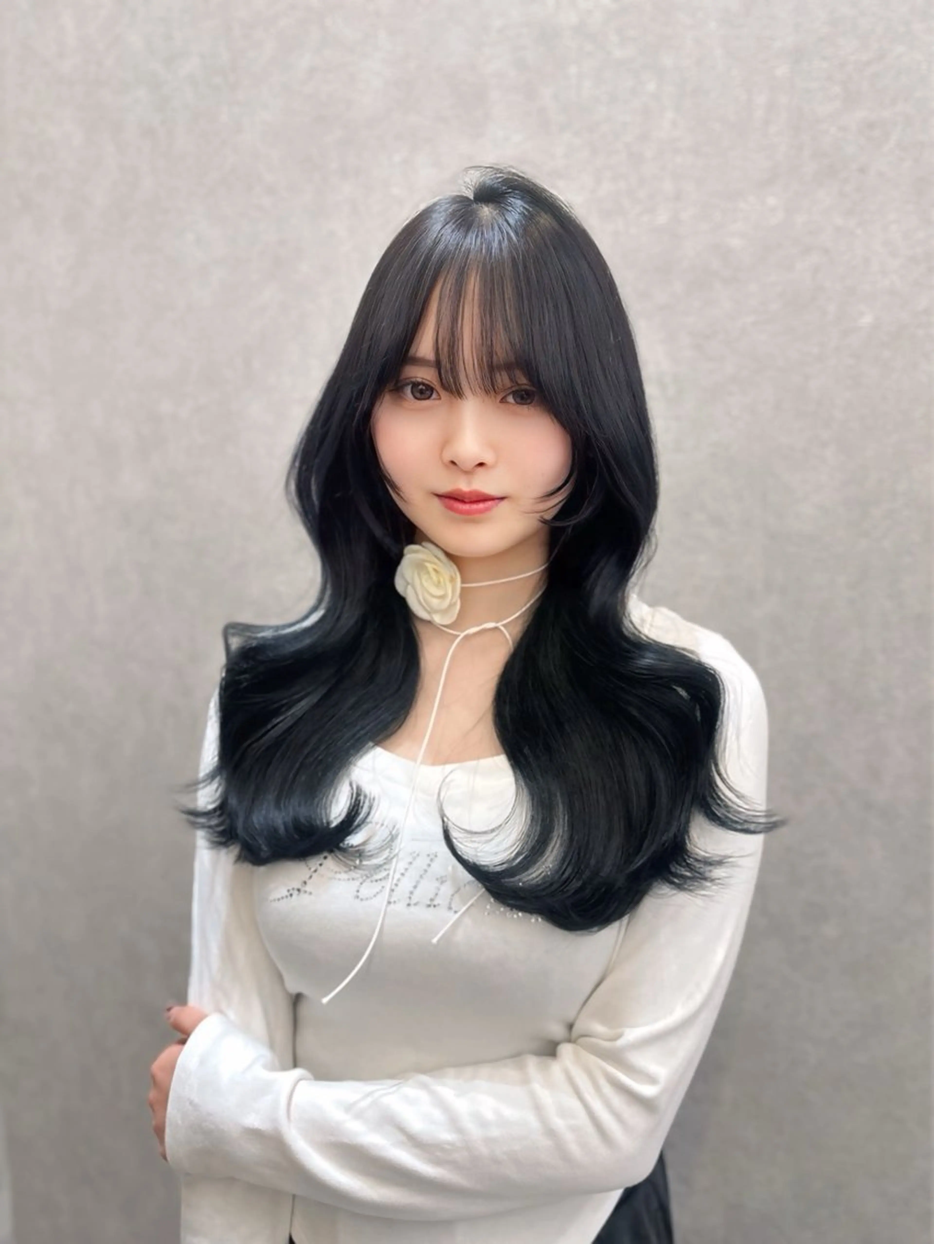 ロング カラー ベージュカラー ブリーチ ブラウンカラー ブラウンベージュ 透明感カラー カット ヘアカラー トリートメント 🍒ブリーチなしカラ ー／Sakura🍒のヘアスタイル