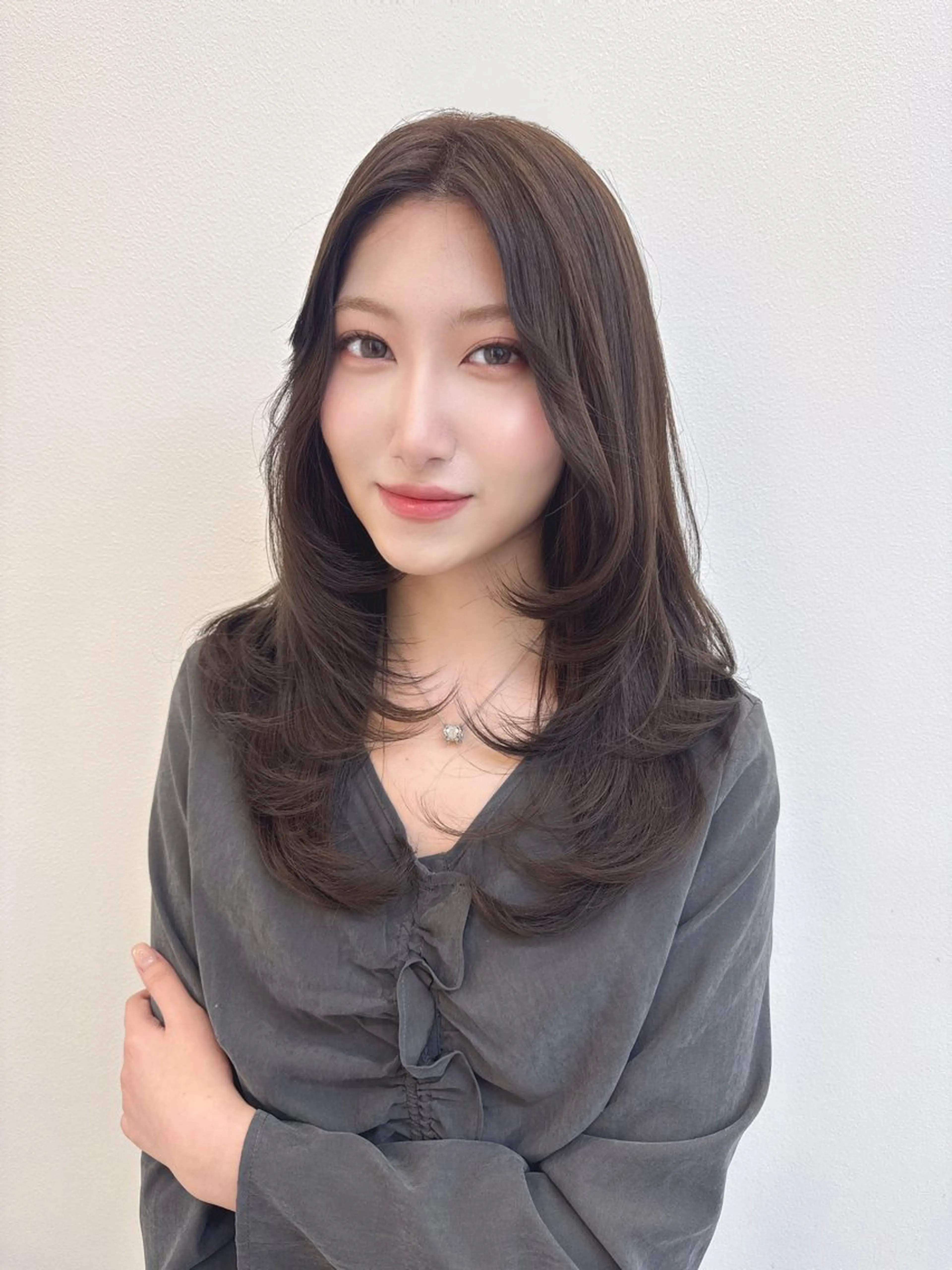 ロング ヘアカラー トリートメント ダブルカラー✨️ 五島桜樫のヘアスタイル