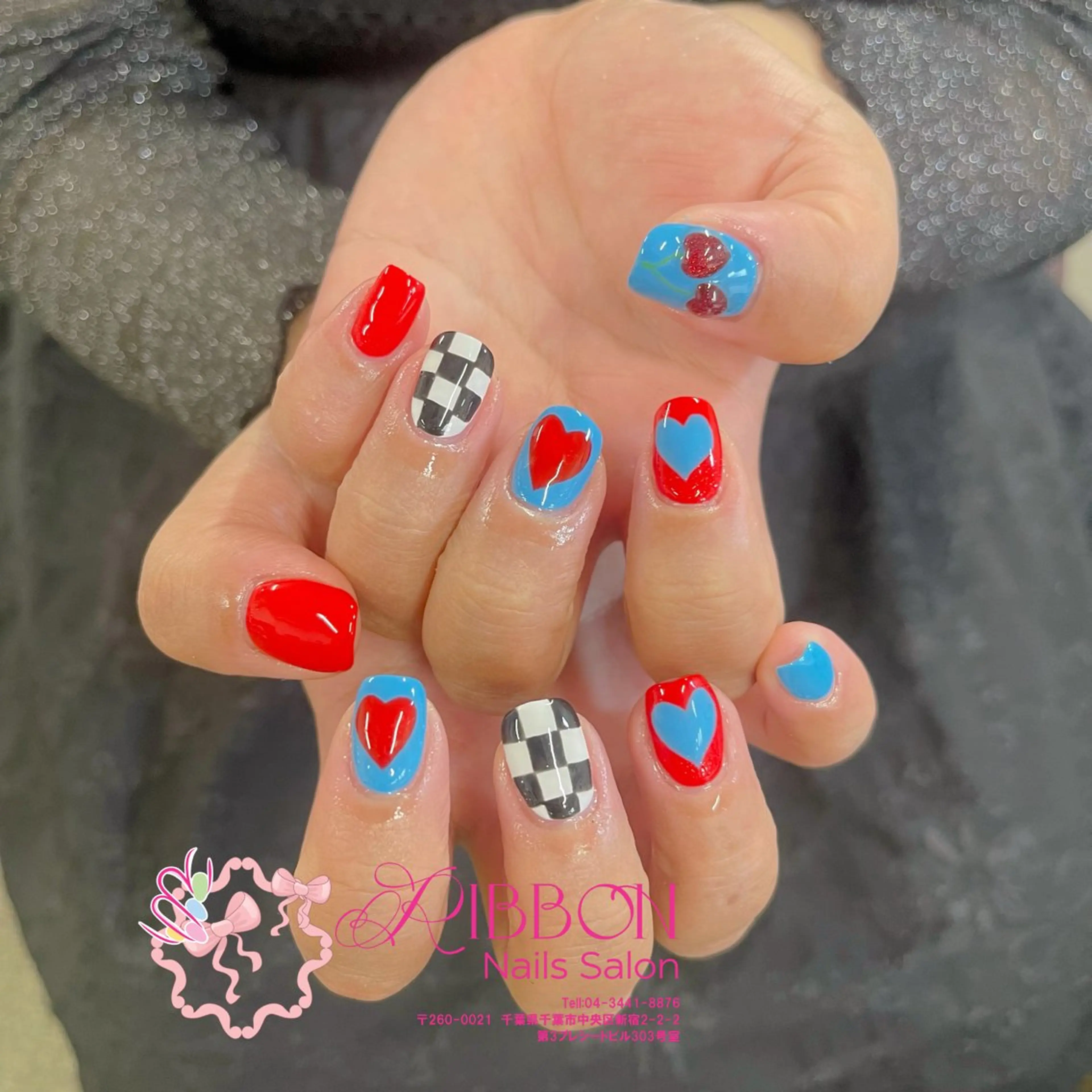 ネイル フレンチネイル ジェルネイル マグネットネイル 持ち込み ニュアンスネイル ハンドネイル Ribbonnail salonのネイルデザイン