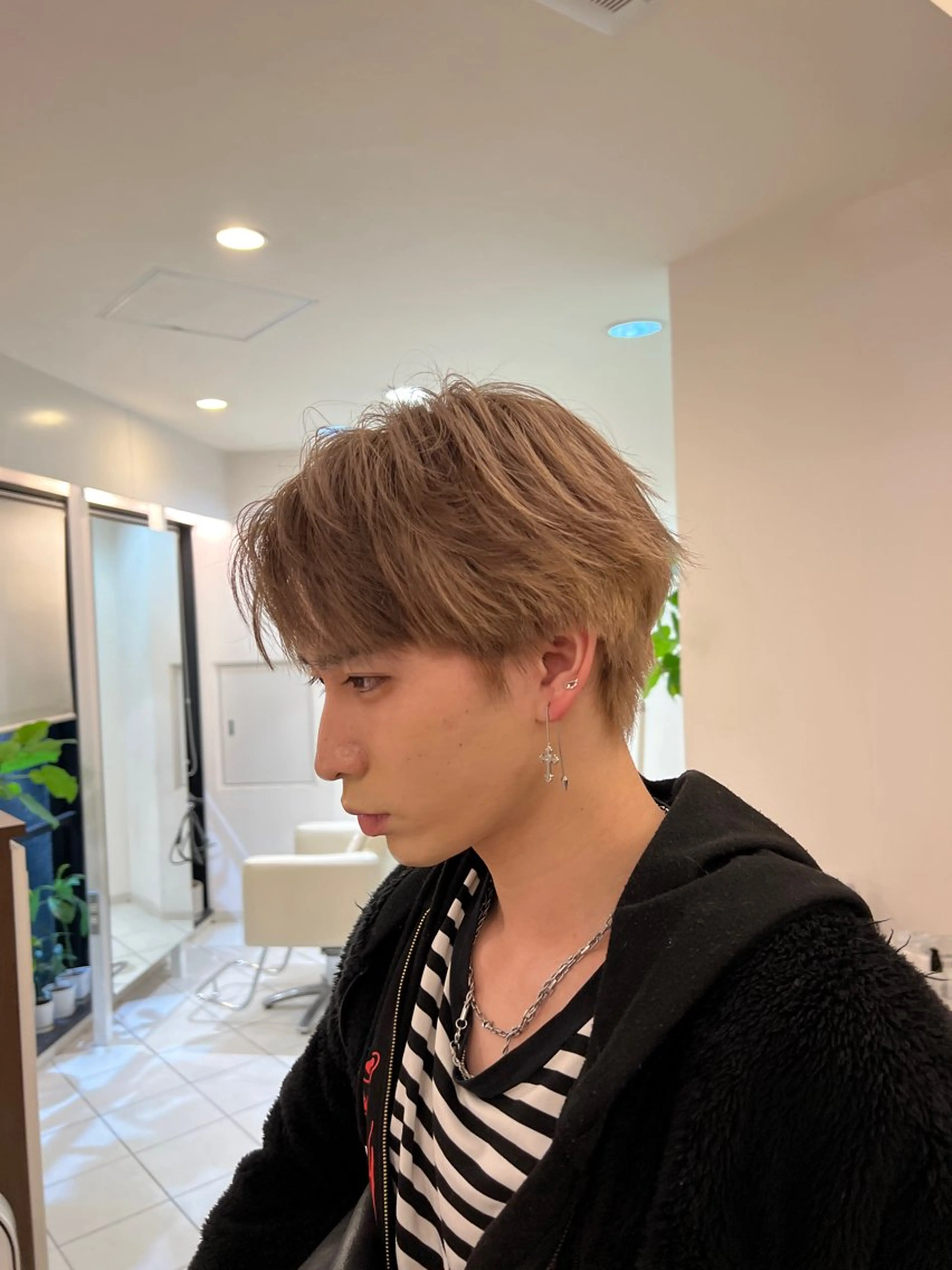 カラー メンズ ベージュカラー casi所属・メンズパーマ/ボブ 星本広海のヘアスタイル