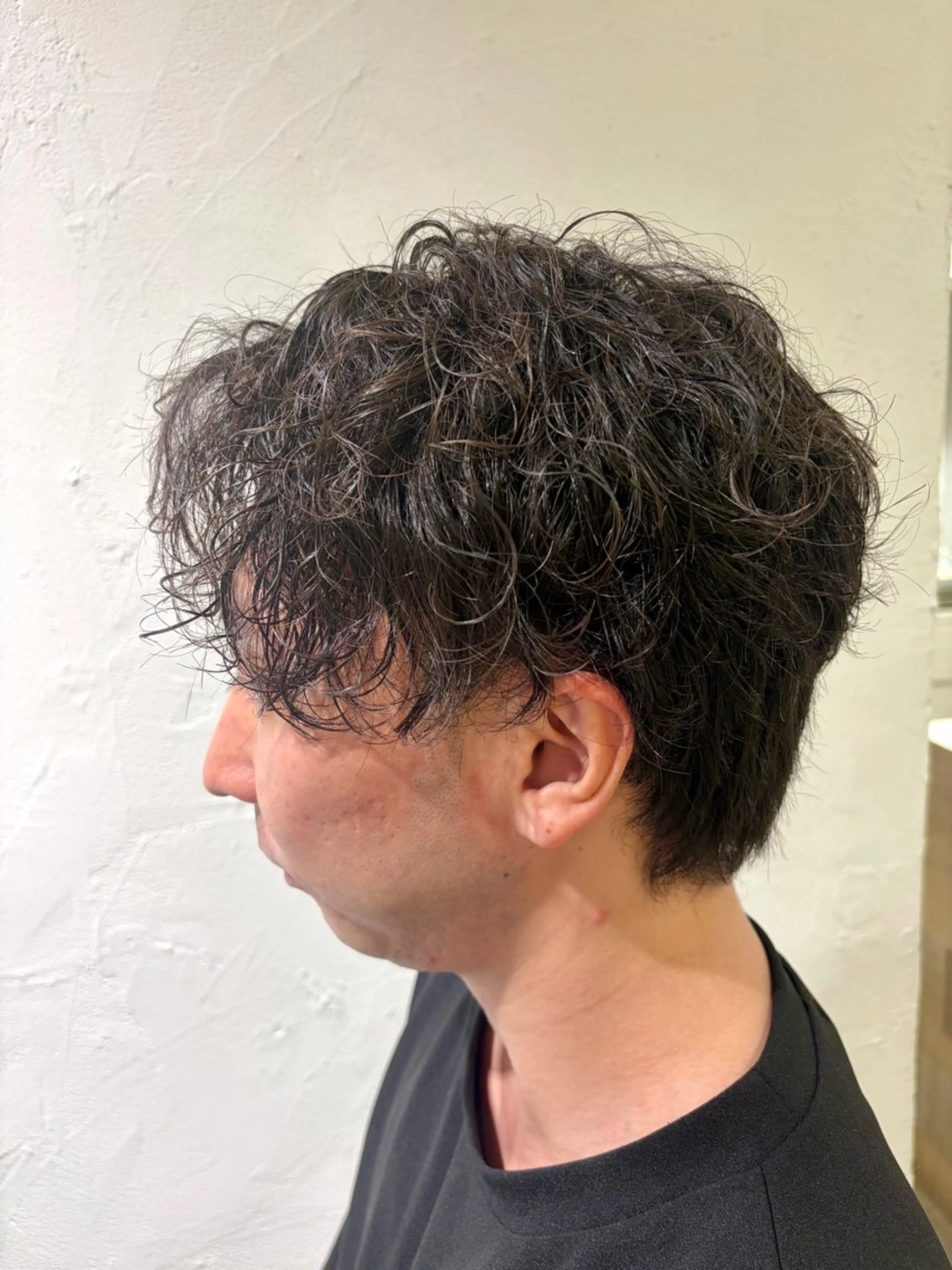 パーマ メンズ メンズパーマ 波巻きパーマ 美容室stadium 横田ジュンコのヘアスタイル