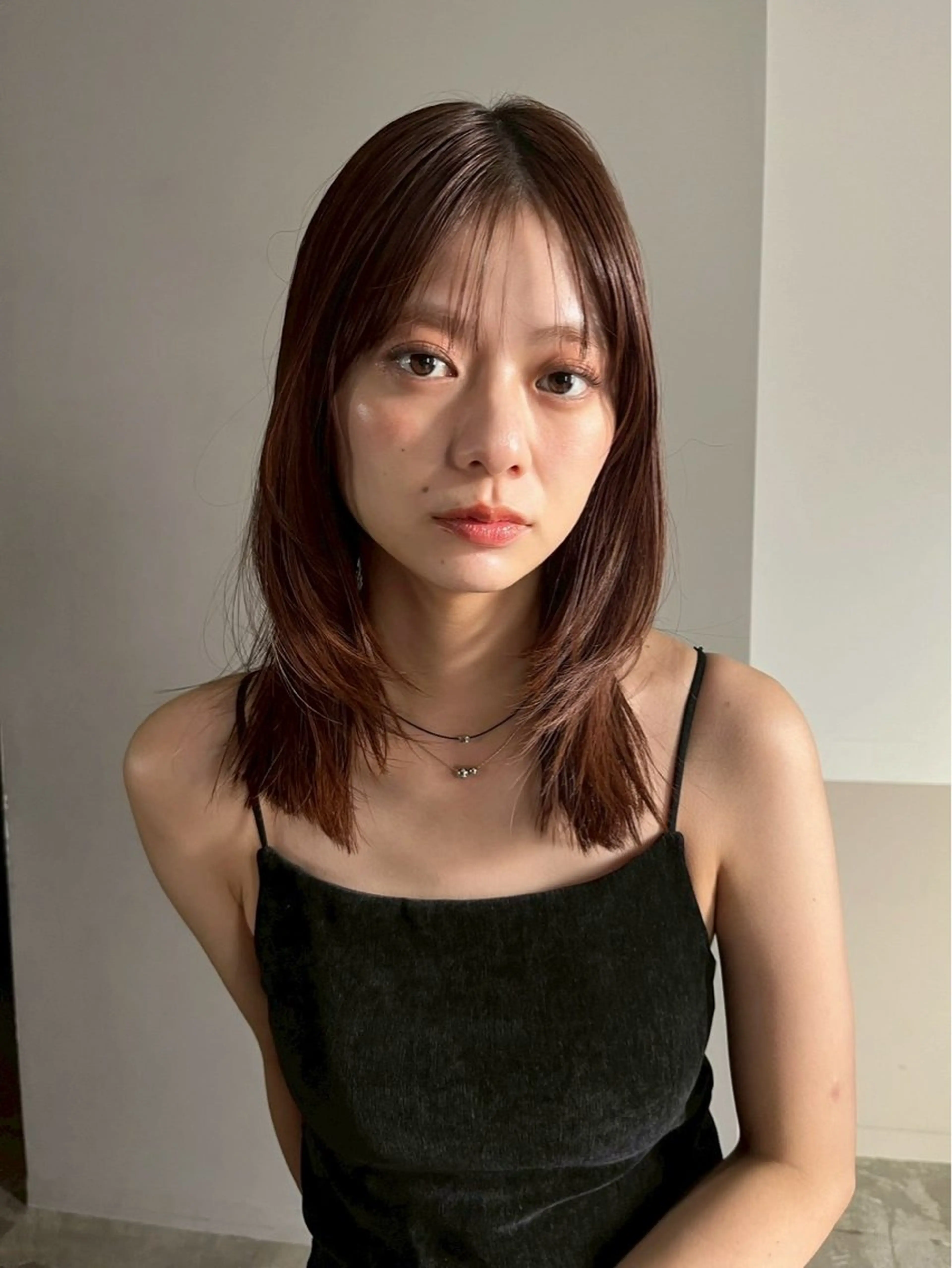 ミディアム 骨格診断カット.𖥔 ボブ/レイヤー/碧夢のヘアスタイル