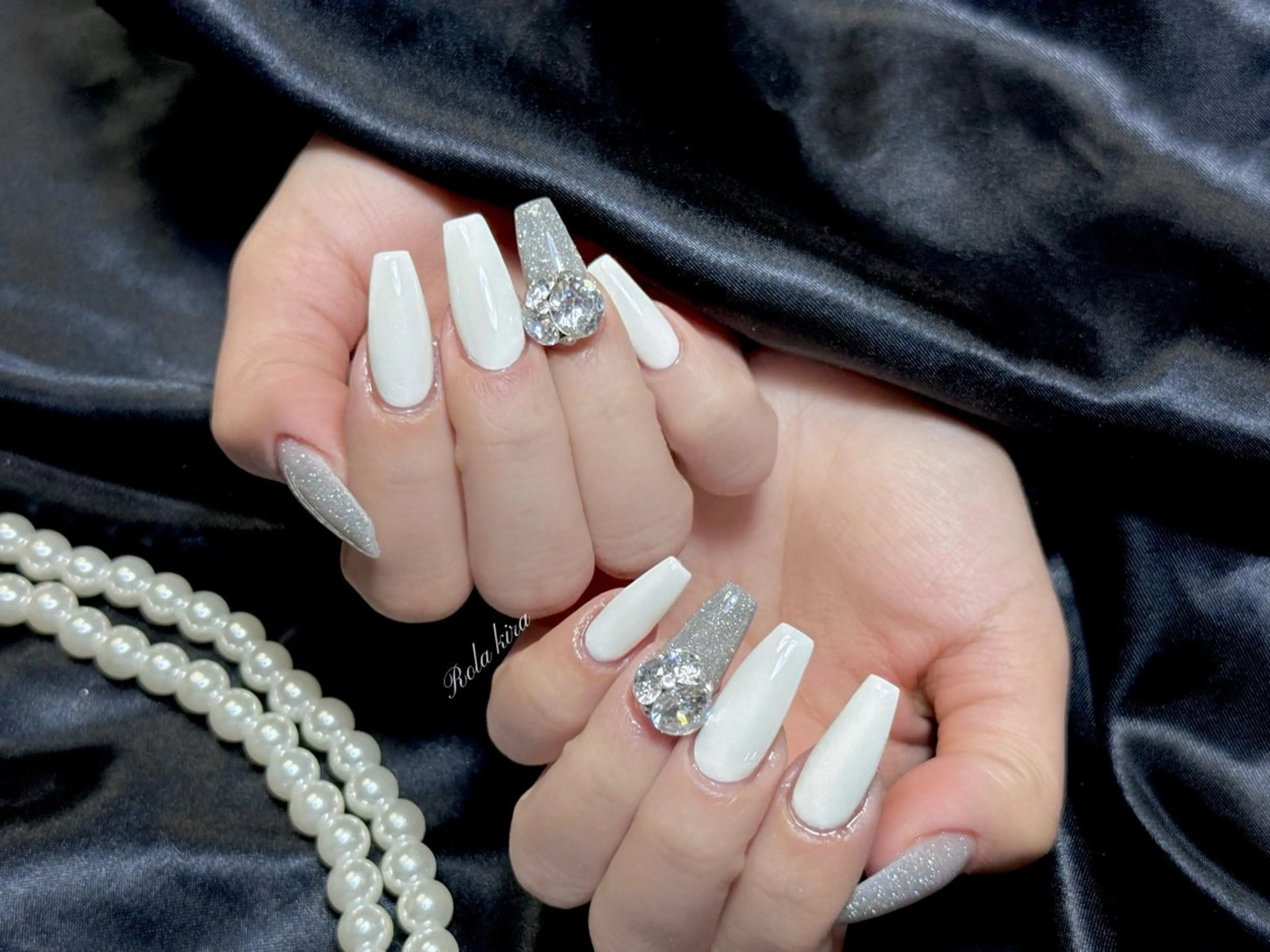 ネイル チークネイル 長さ出し フレンチネイル ジェルネイル 韓国ネイル ハンドネイル ユ ミのネイルデザイン