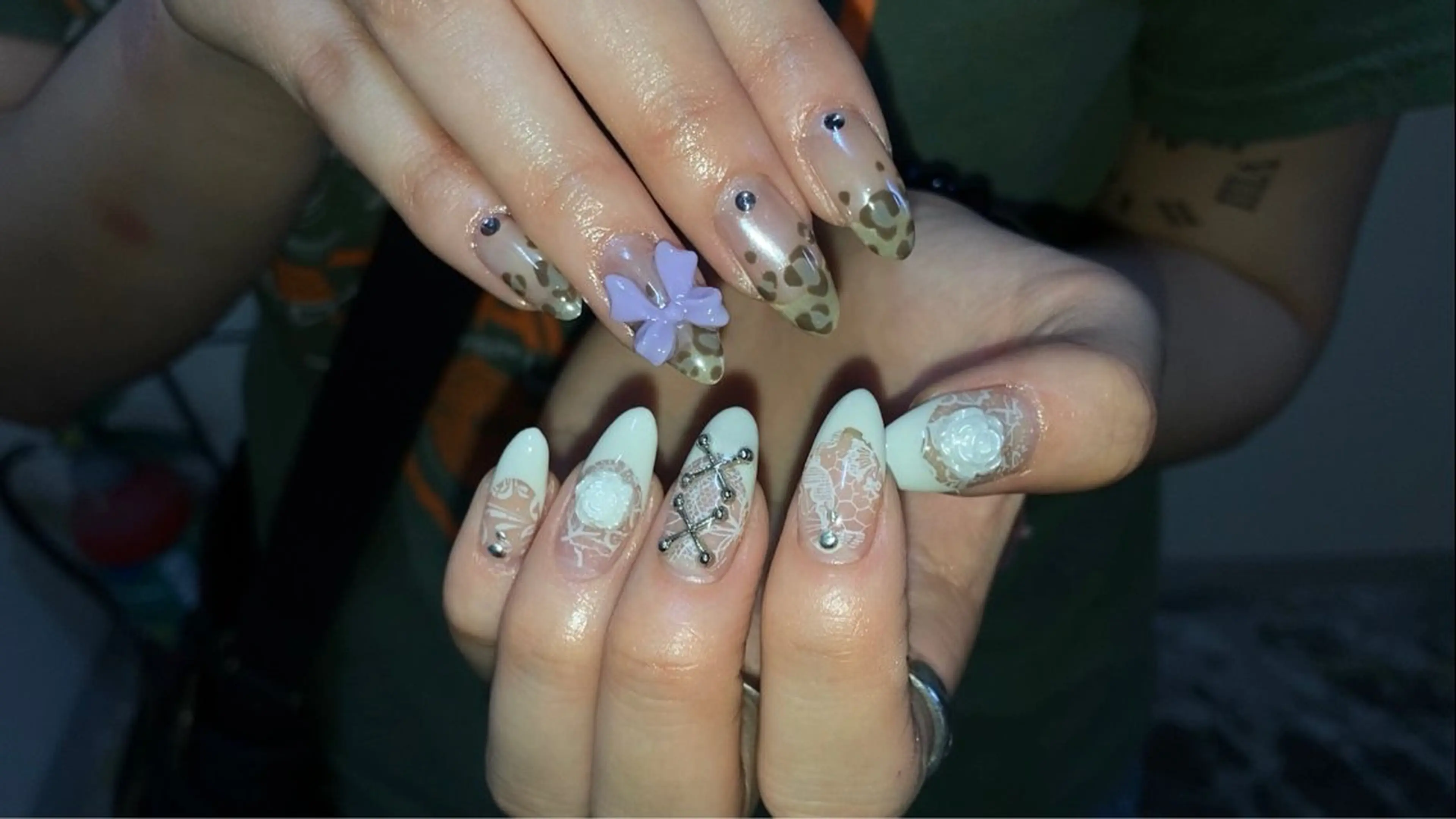 ネイル ハンドネイル フットネイル kana/モード ・グランジ໒꒱のネイルデザイン