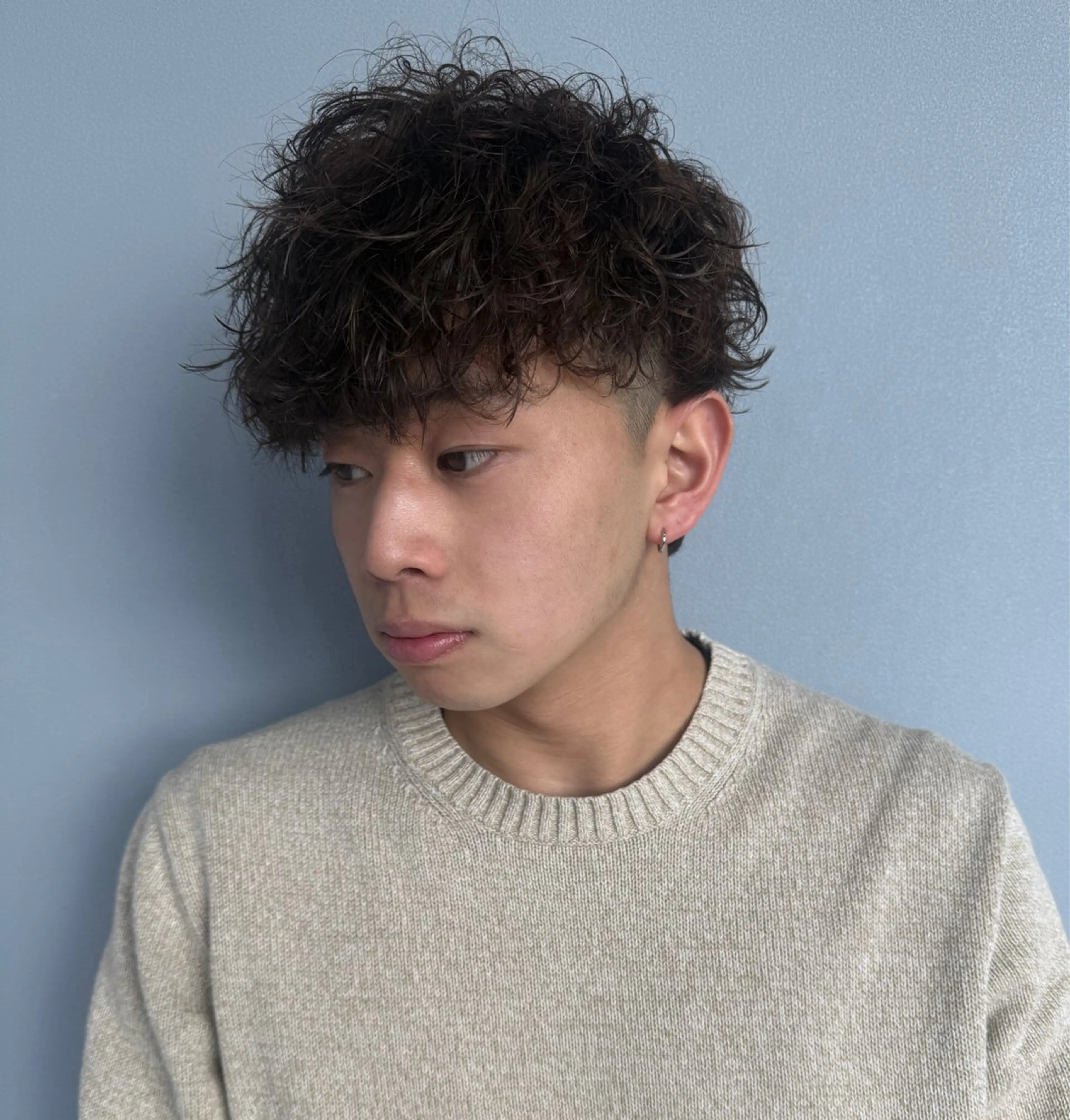 【💈新規メンズ限定💈】カット+波巻きスパイラルパーマ+マスクTrの写真