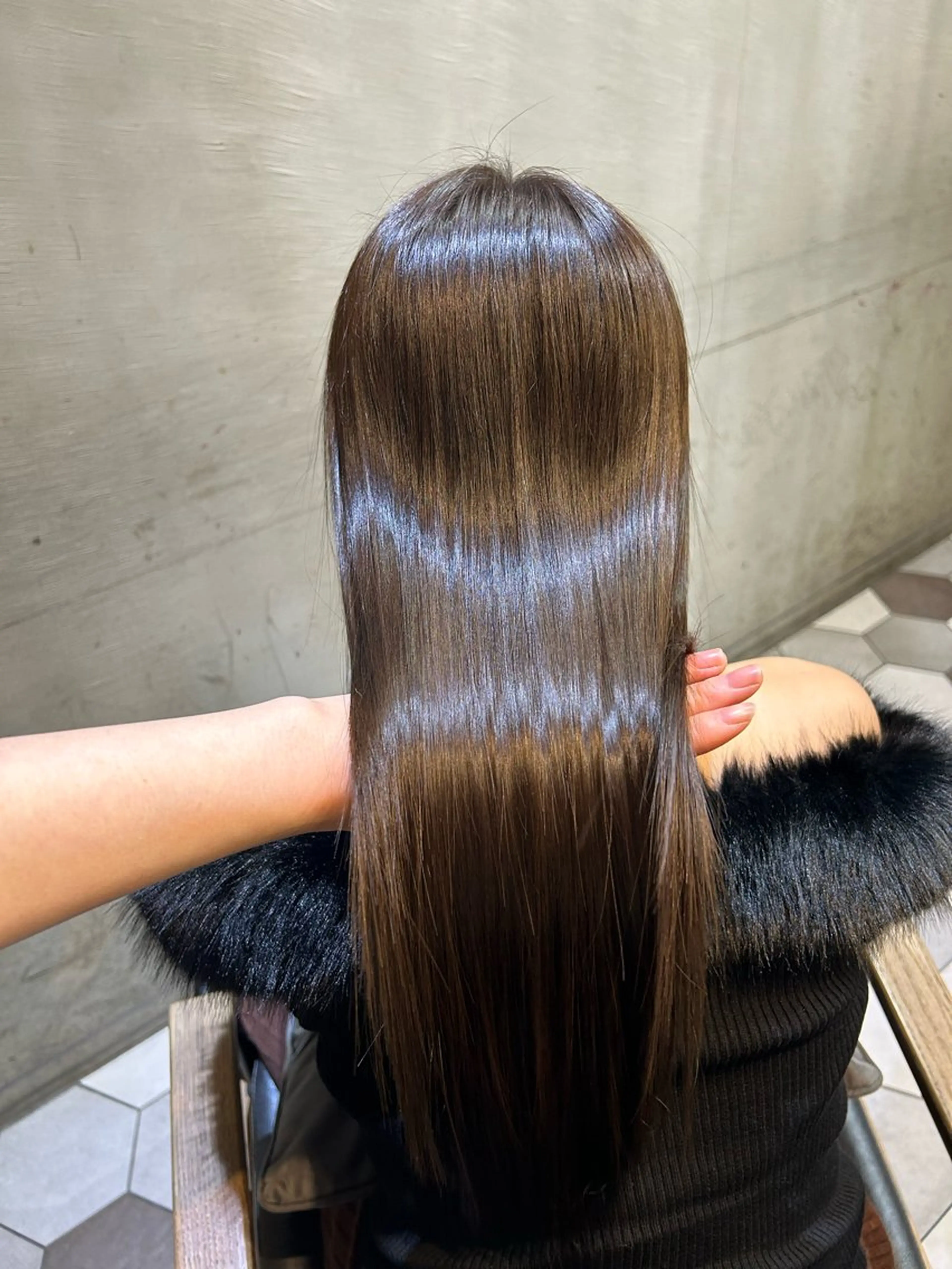 ロング カラー ninaアイドル前髪 ×透明感🎀のヘアスタイル
