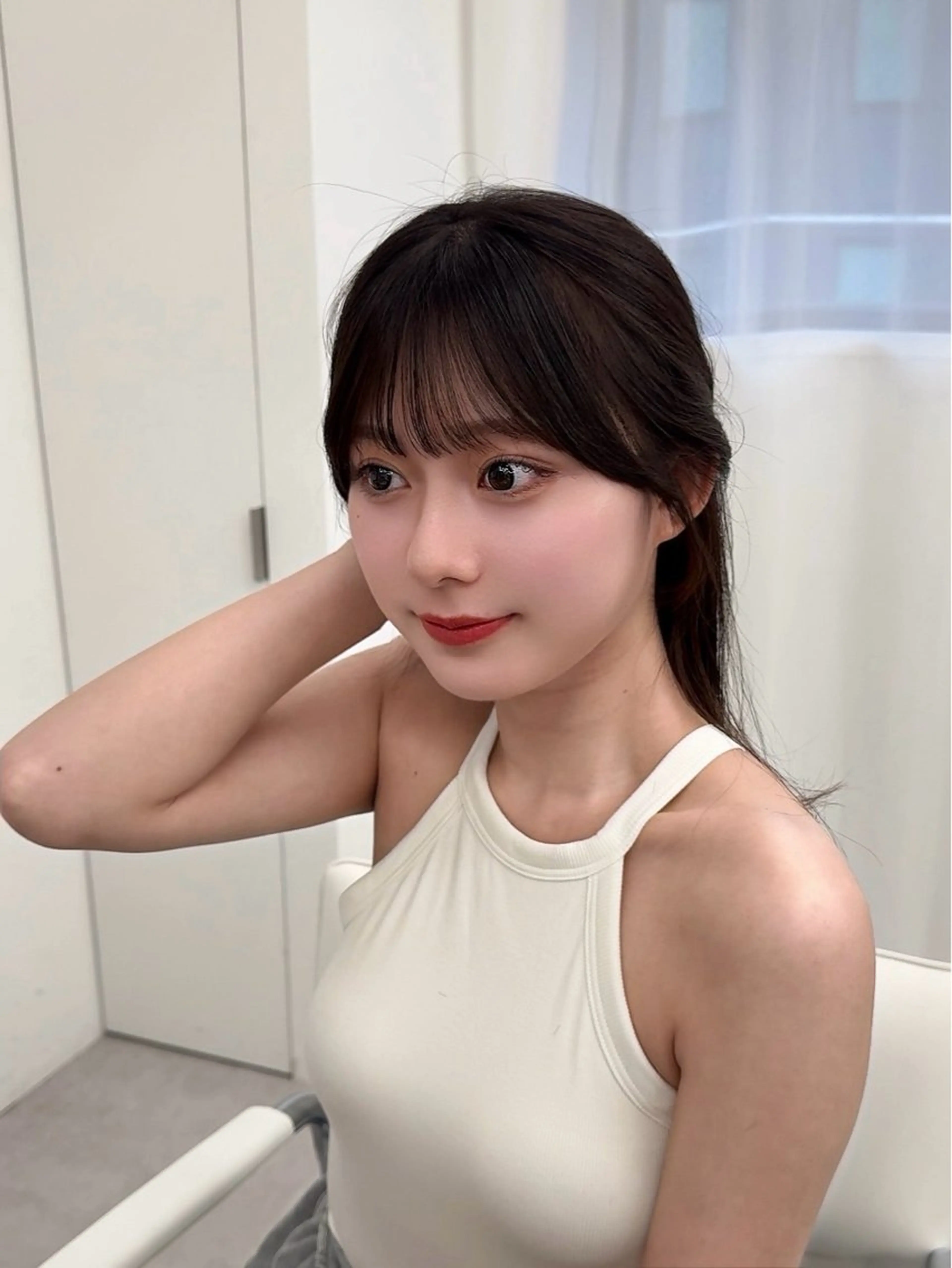 ミディアム カラー ヘアアレンジ 顔周り&ミディアム 特化/池袋/kokiのヘアスタイル