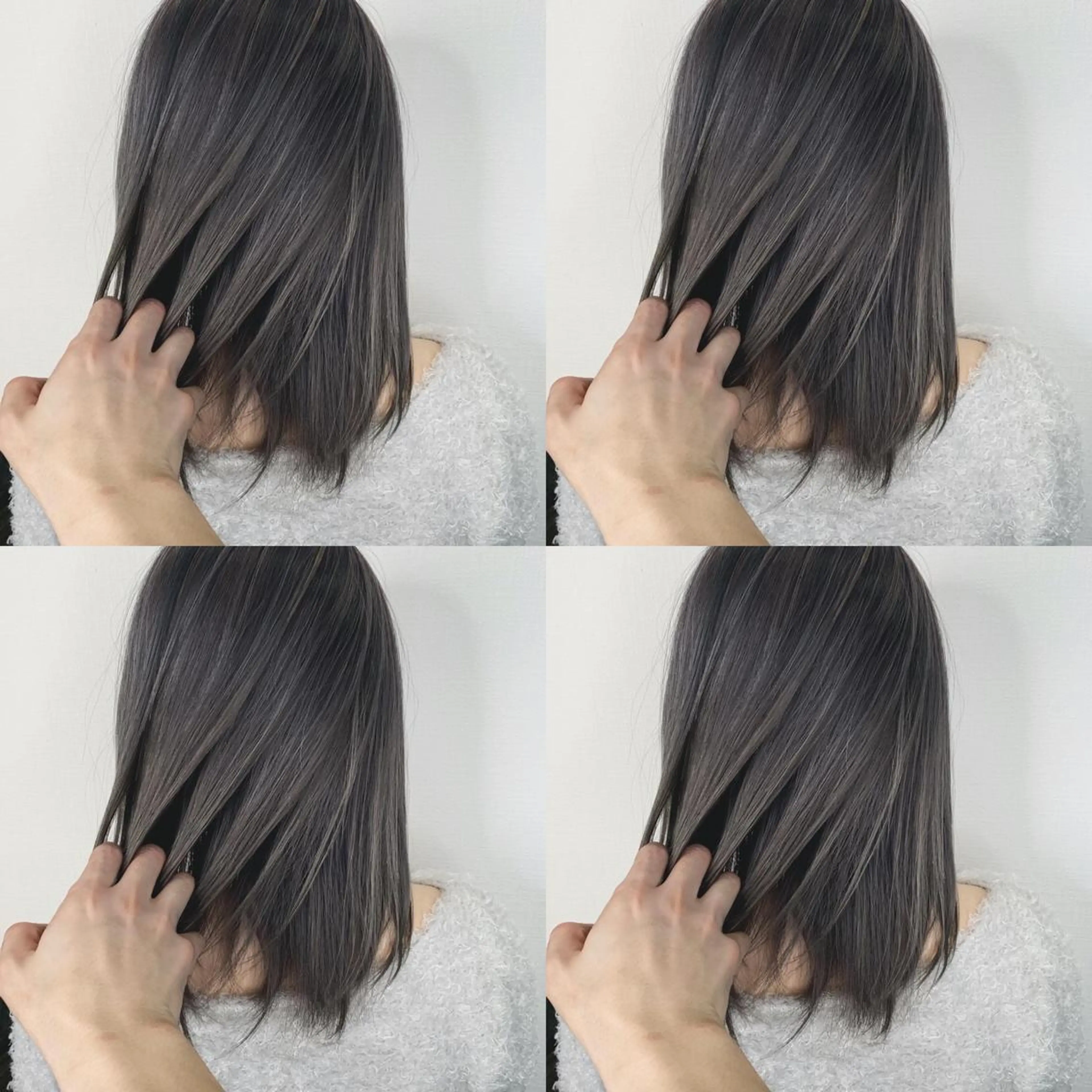 ミディアム ハイライト ヘアカラー 佐藤 香太のヘアスタイル