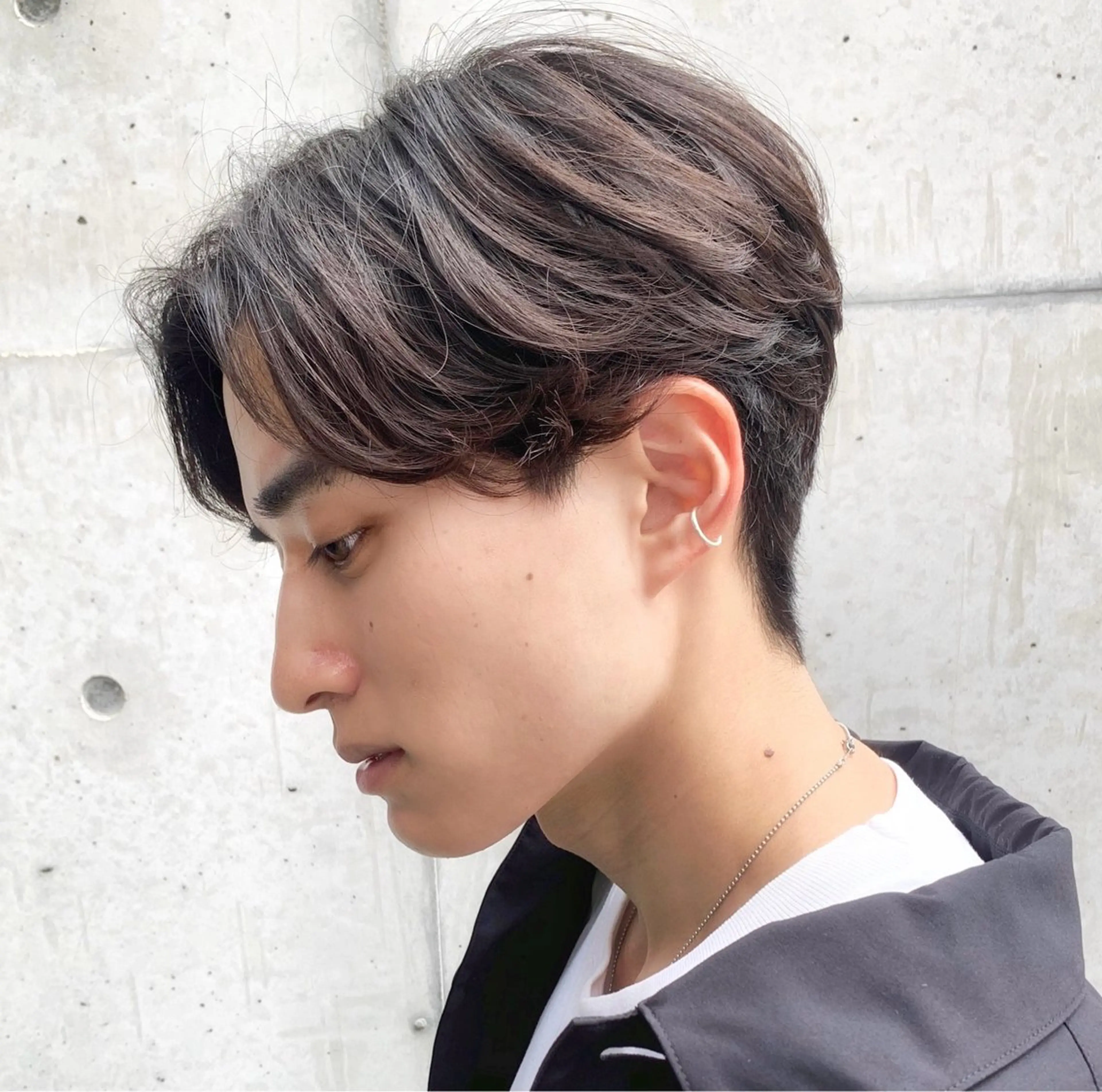 メンズ　ニュアンスパーマ＋髪質改善トリートメントの写真