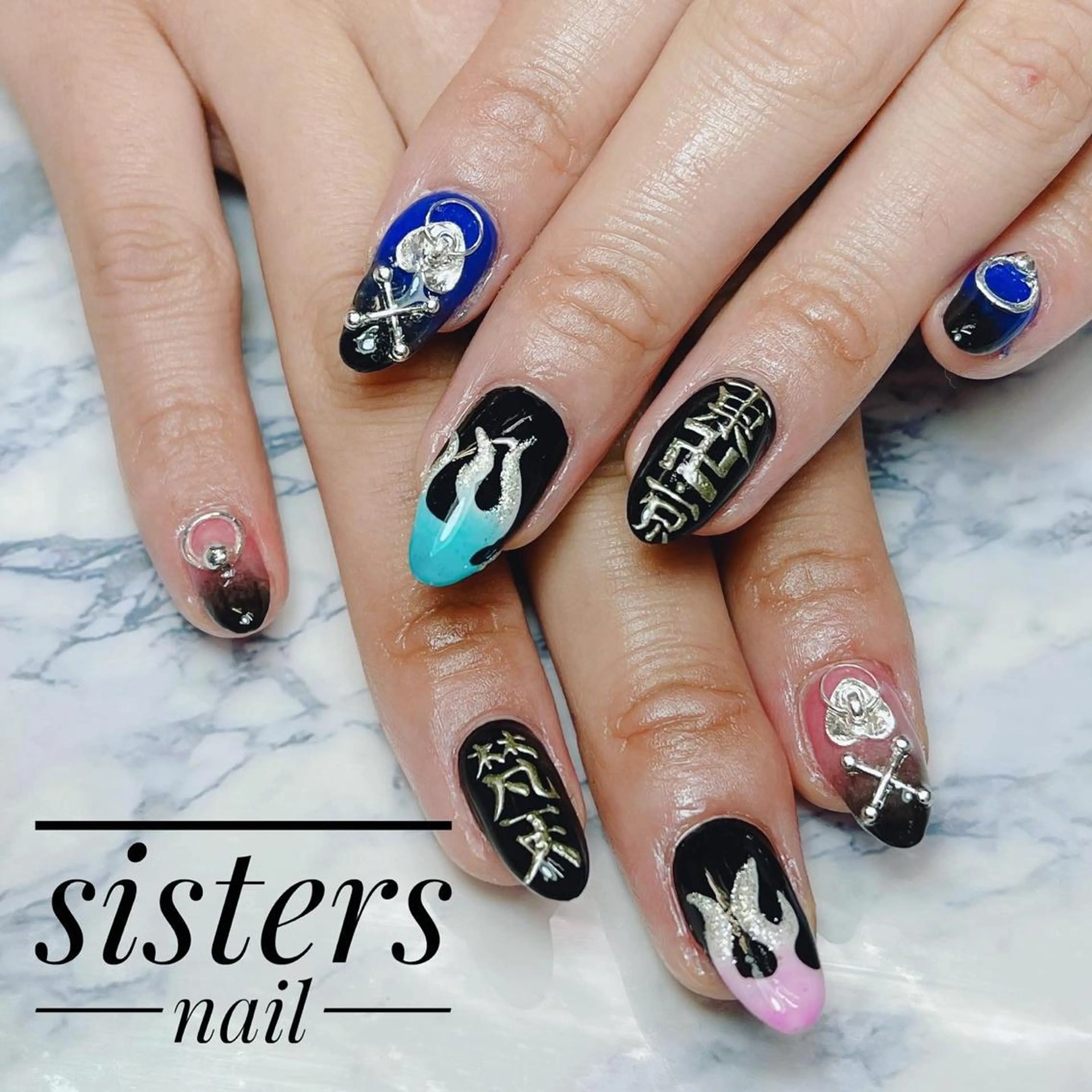 ネイル アートネイル 春ネイル sisters nail.fのネイルデザイン