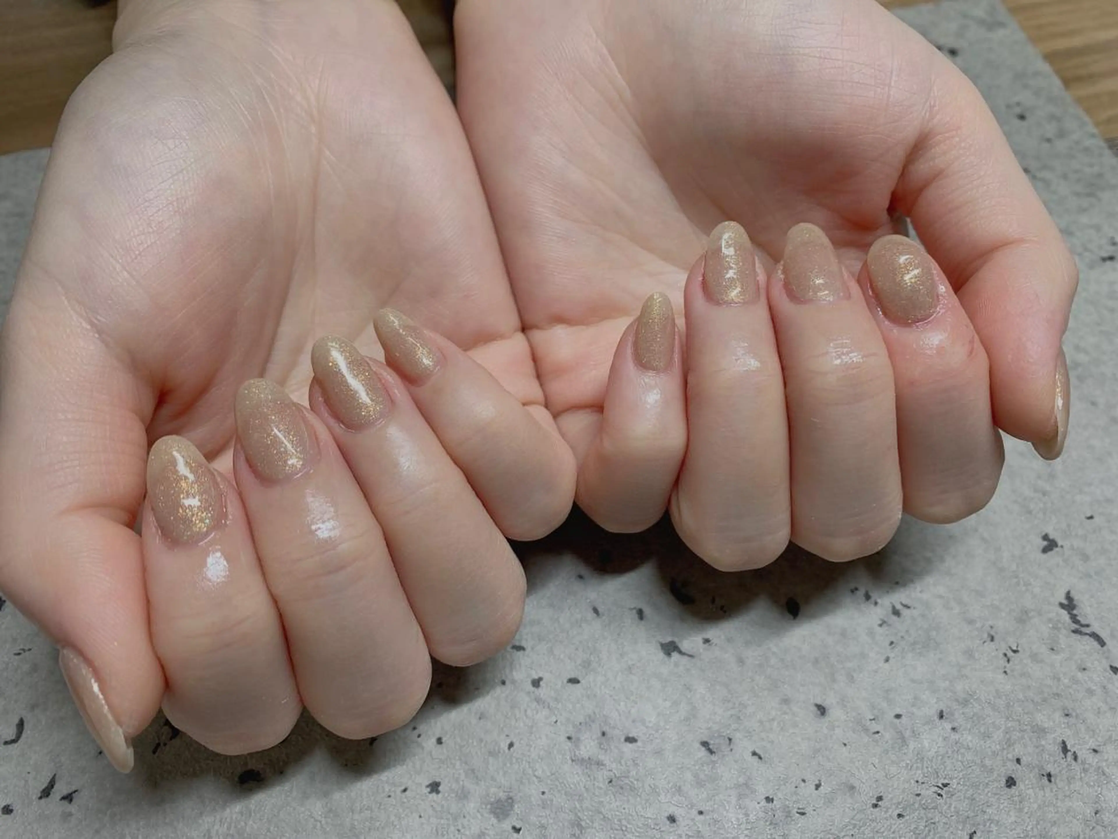 ネイル ラメ(グリッター) ワンカラーネイル ハンドネイル mogunail &blowのネイルデザイン