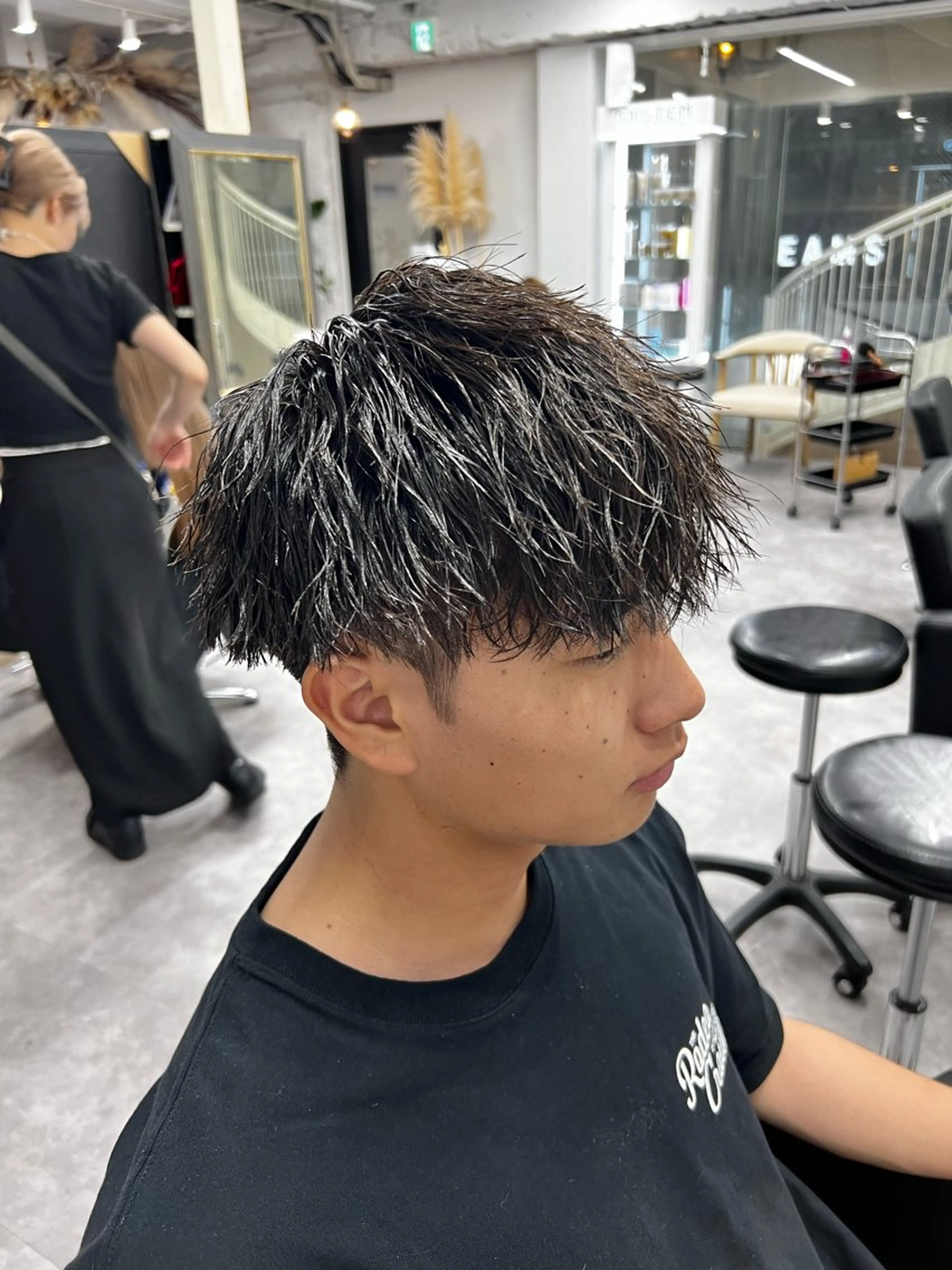 パーマ メンズ 笹江 瑞穂のヘアスタイル