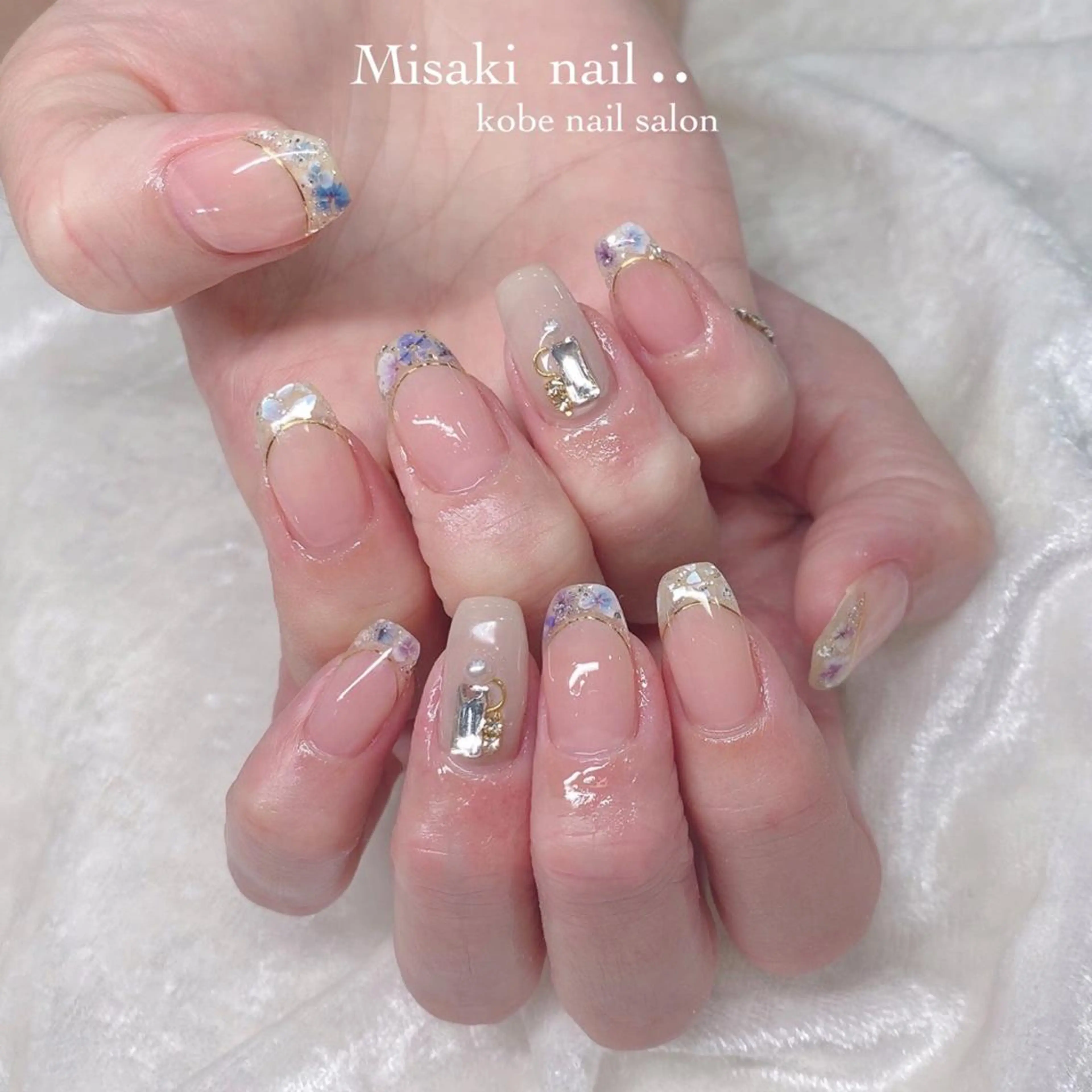 ネイル 韓国ネイル ワンホンネイル ハンドネイル nailsalon miinailsのネイルデザイン