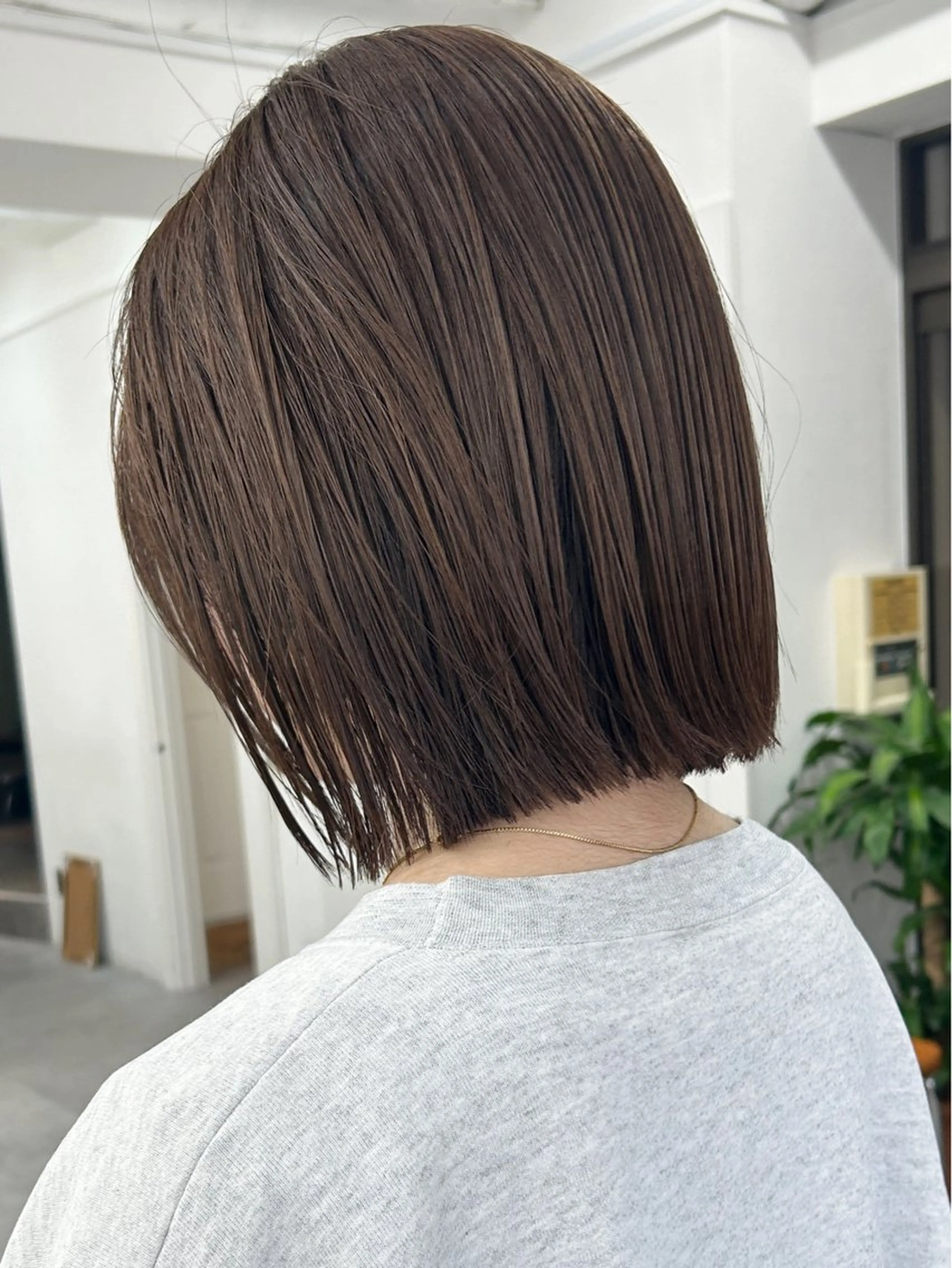 ミディアム カラー カット ヘアカラー レイヤーボブ/ 艶カラー/サナ🌼のヘアスタイル