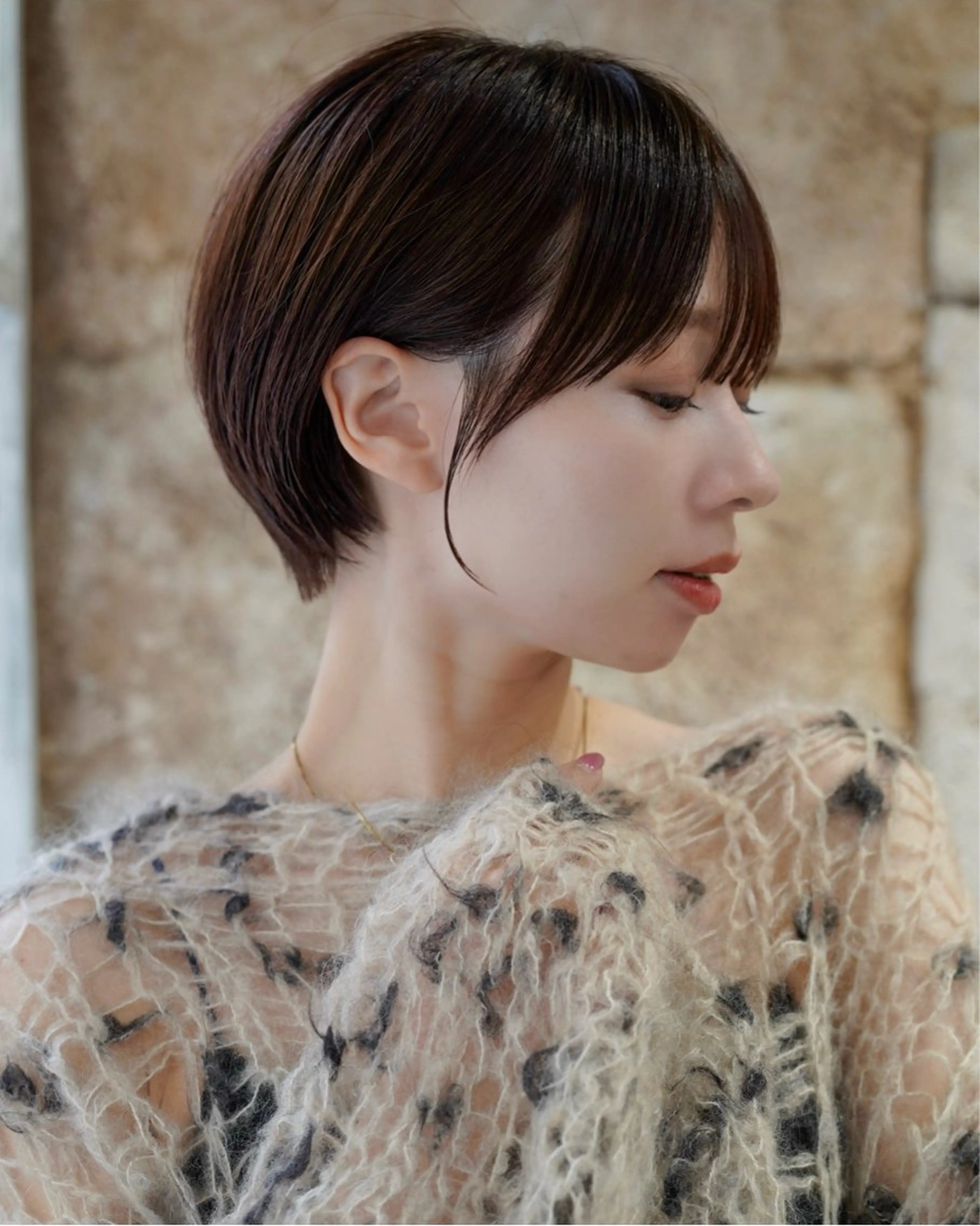 ショート カット ヘアカラー トリートメント ~ing所属・まう/丸みショート ・ボブ特化／高円寺のヘアスタイル