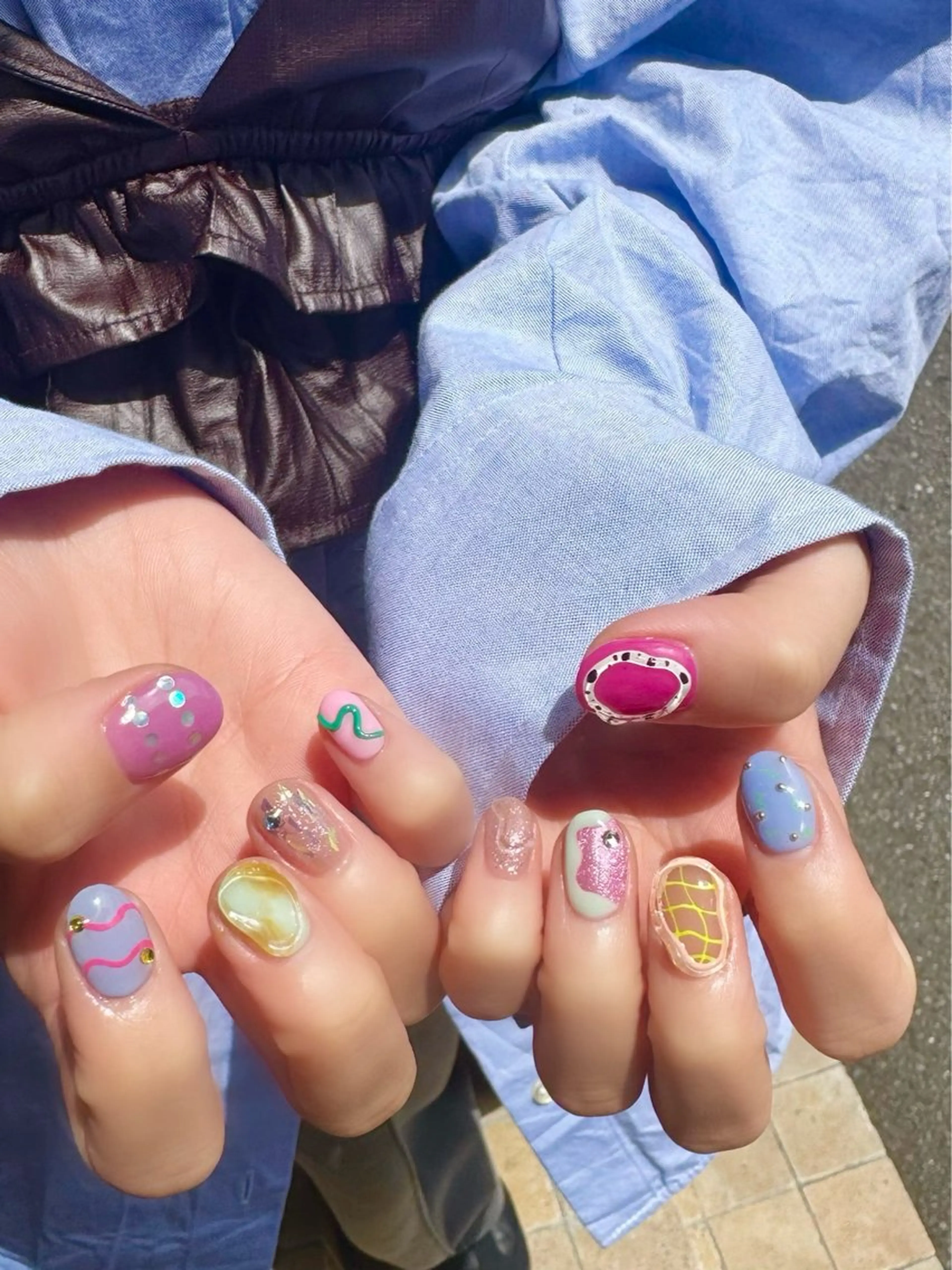 ネイル ハンドネイル 新井 ひなののネイルデザイン