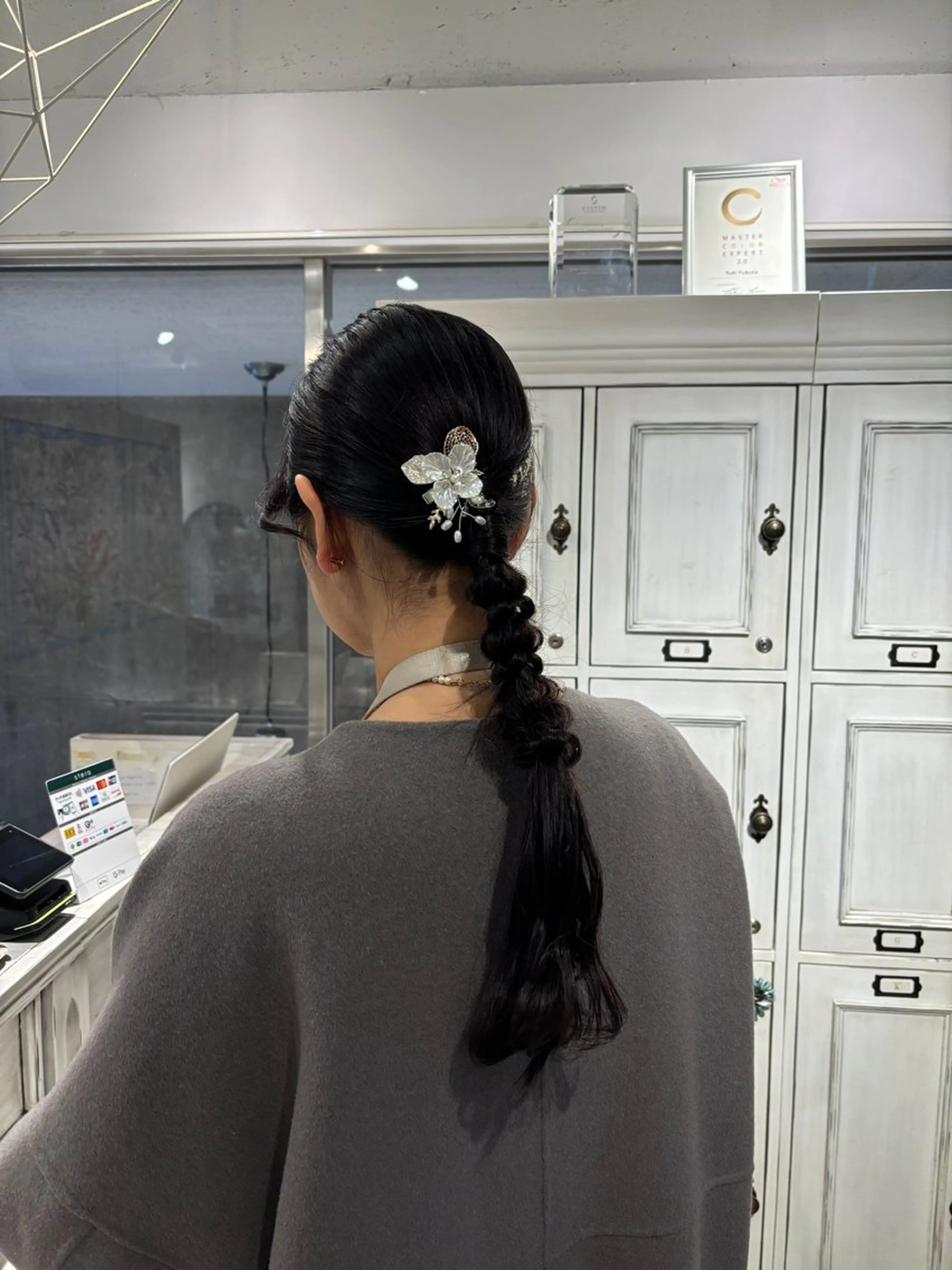 ロング ヘアアレンジ 結婚式・ブライダル CreBiA🎀 ayaのマツエク・マツパデザイン