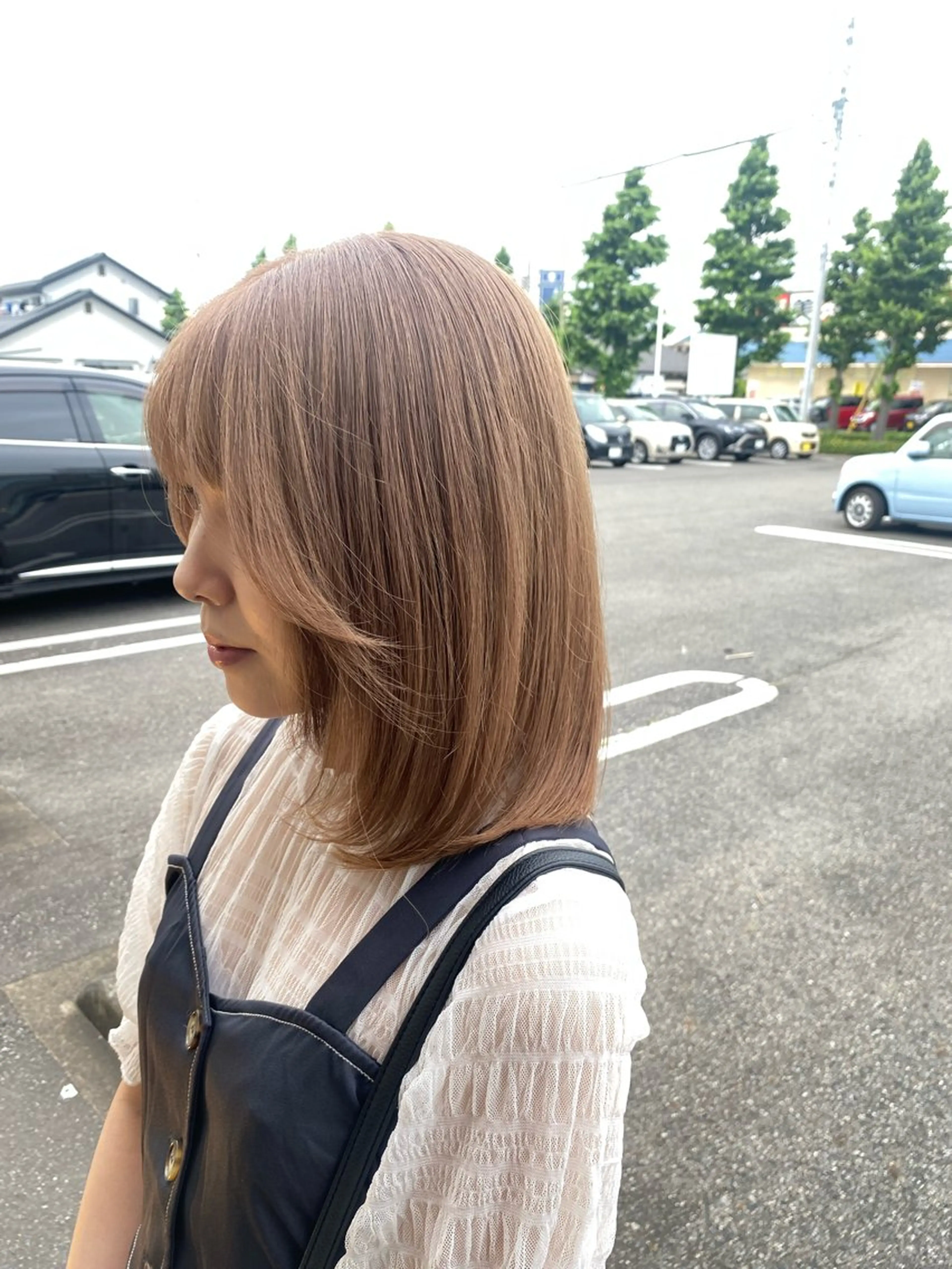 ミディアム カラー ヘアカラー トリートメント 透明感カラー 天羅のヘアスタイル
