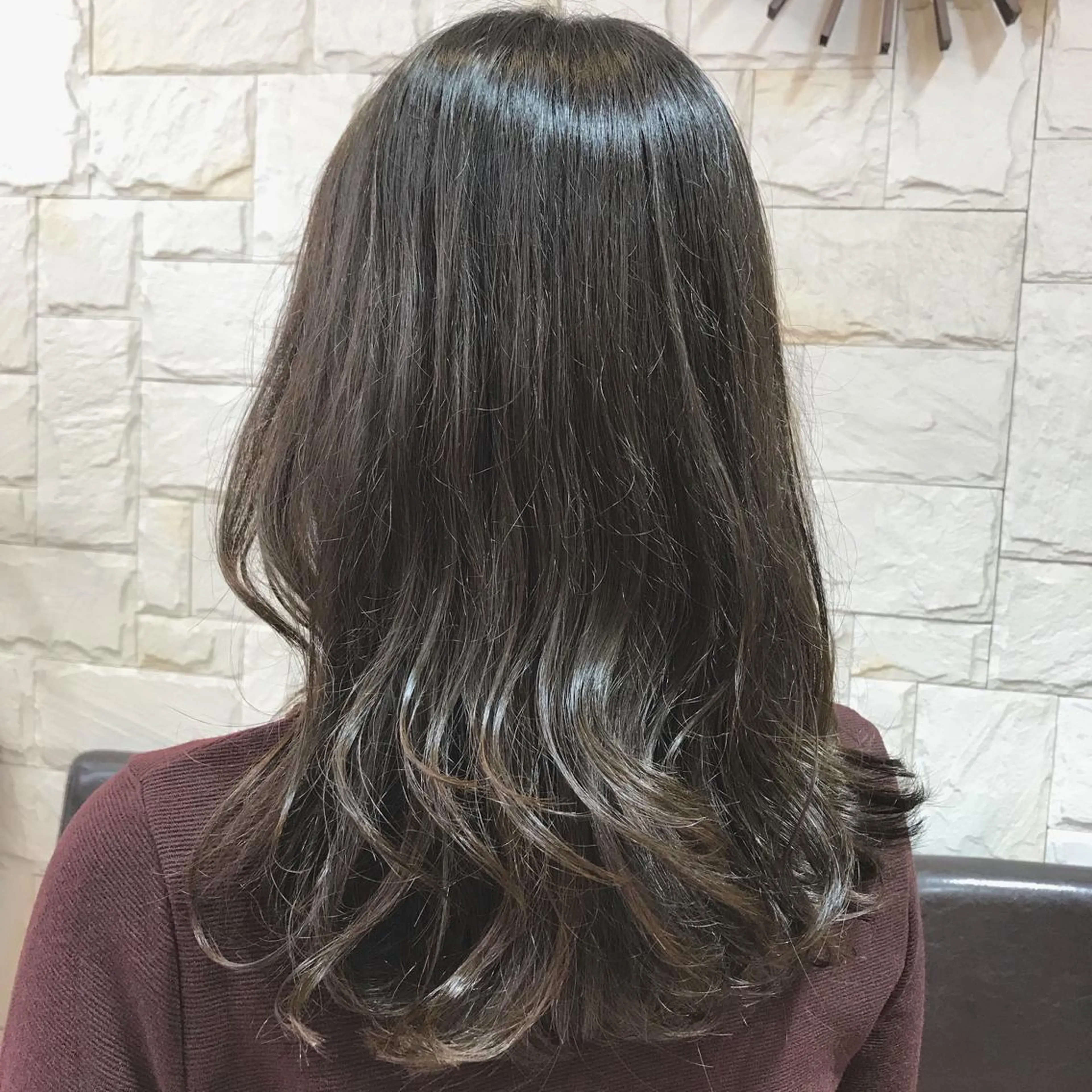 セミロング カラー 🥛洒落髪小顔cut なら龍崎🥛のヘアスタイル