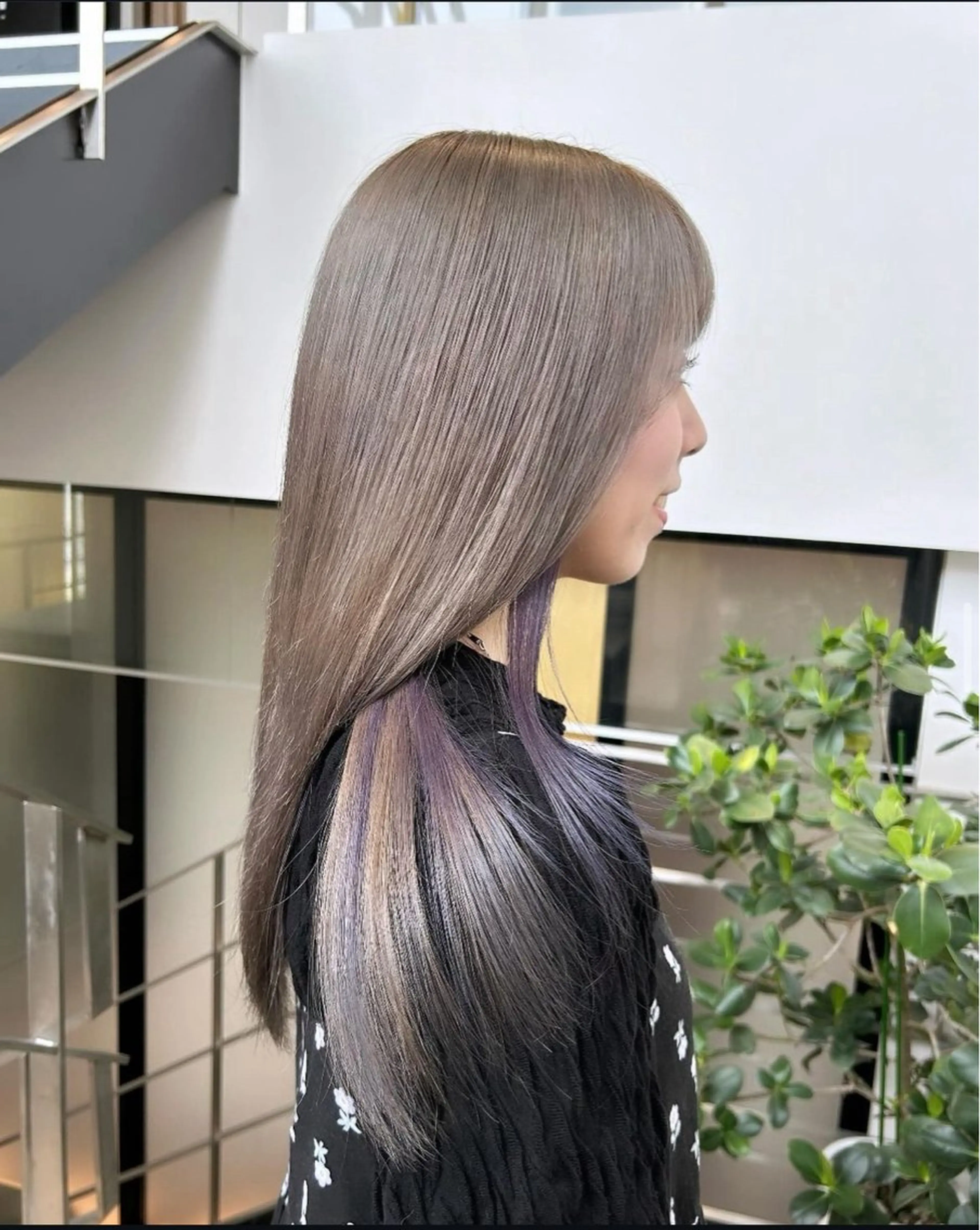 セミロング カラー パーマ ヘアアレンジ メンズ キッズ メンズハイトーン ハイトーンカラー カット ヘアカラー stylist 🌸 kana.のヘアスタイル