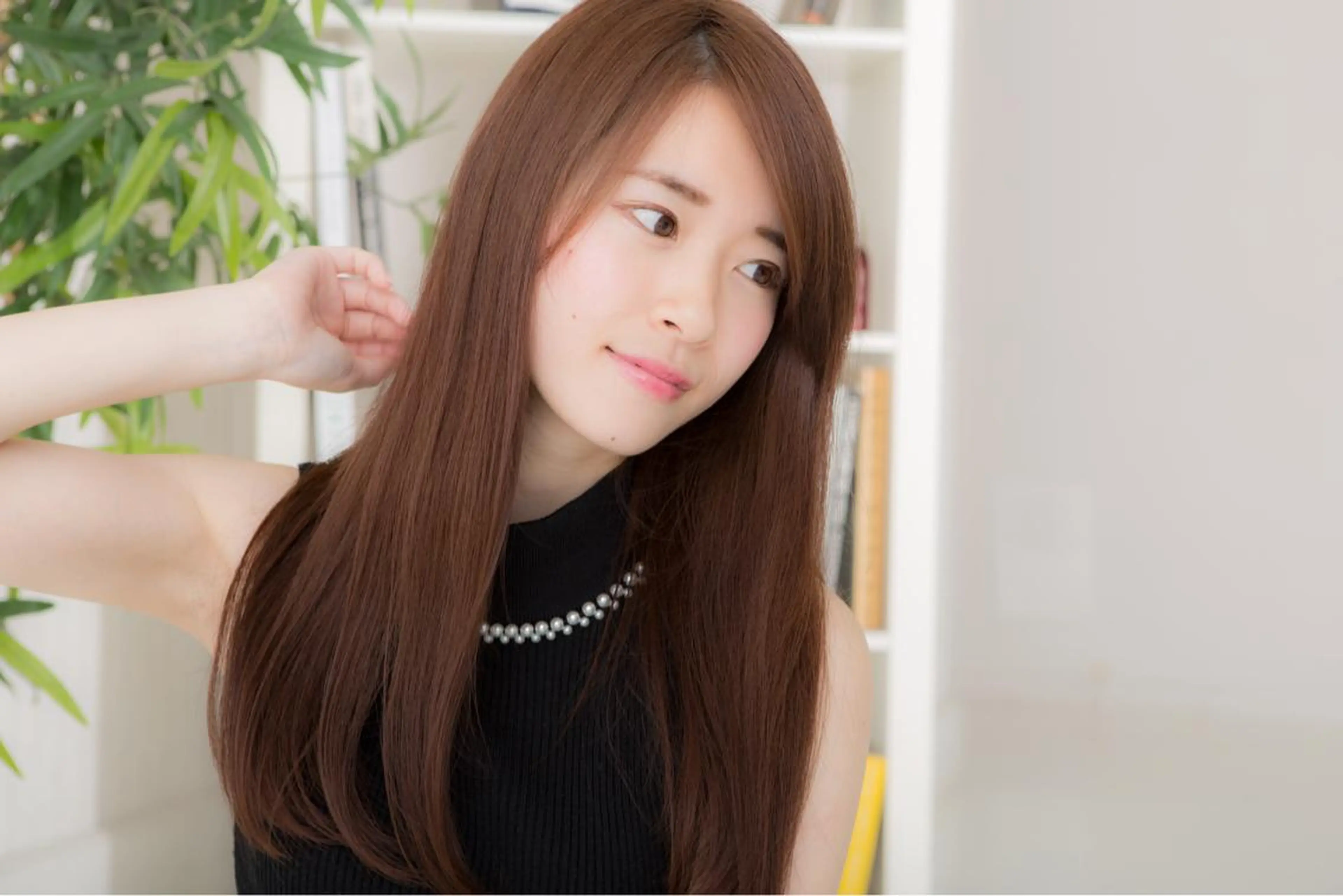 ロング カット パーマ トリートメント チーフデザイナー 木部のヘアスタイル