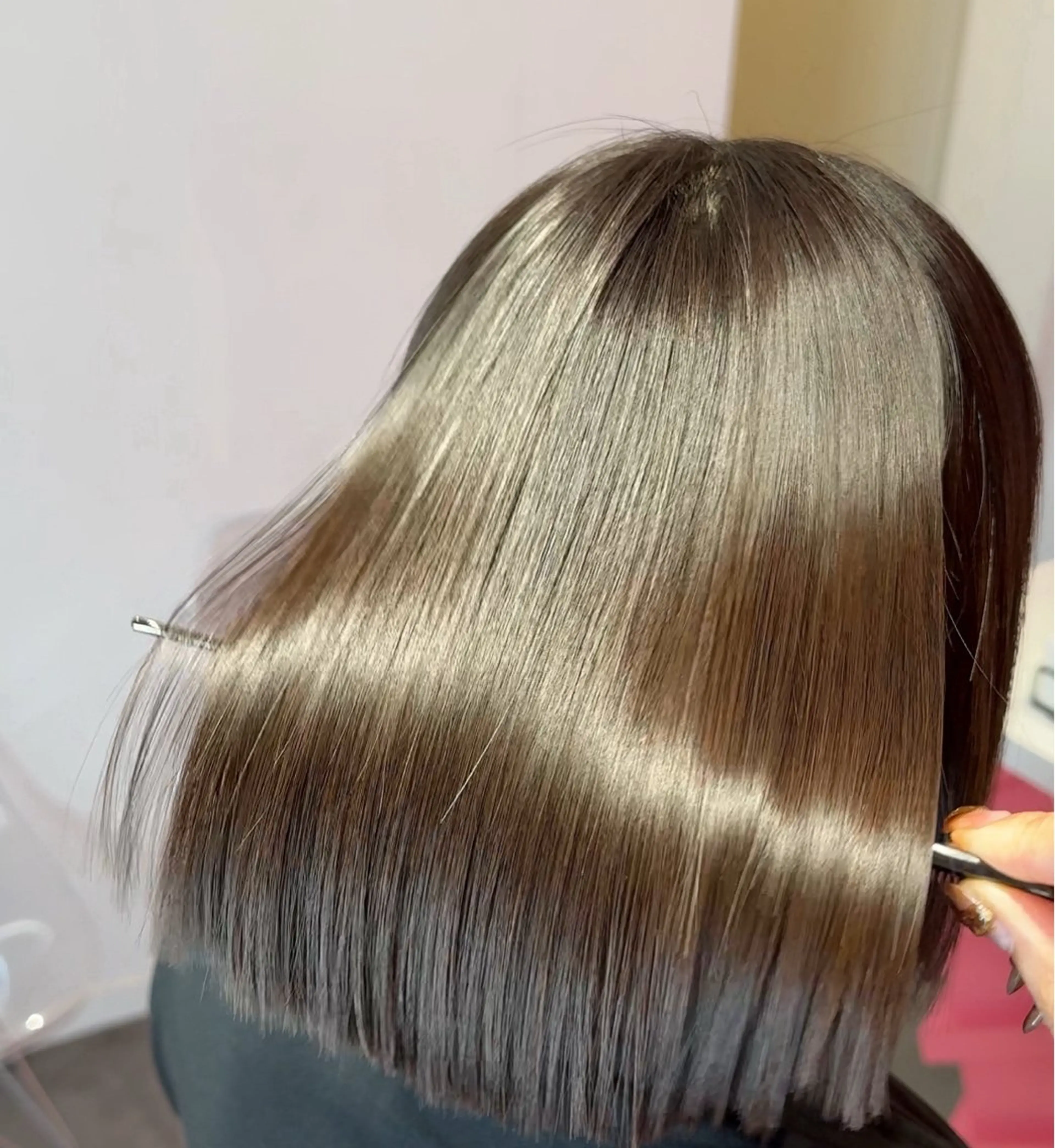 ショート 莉乃/縮毛矯正/髪質 改善/艶カラーのヘアスタイル