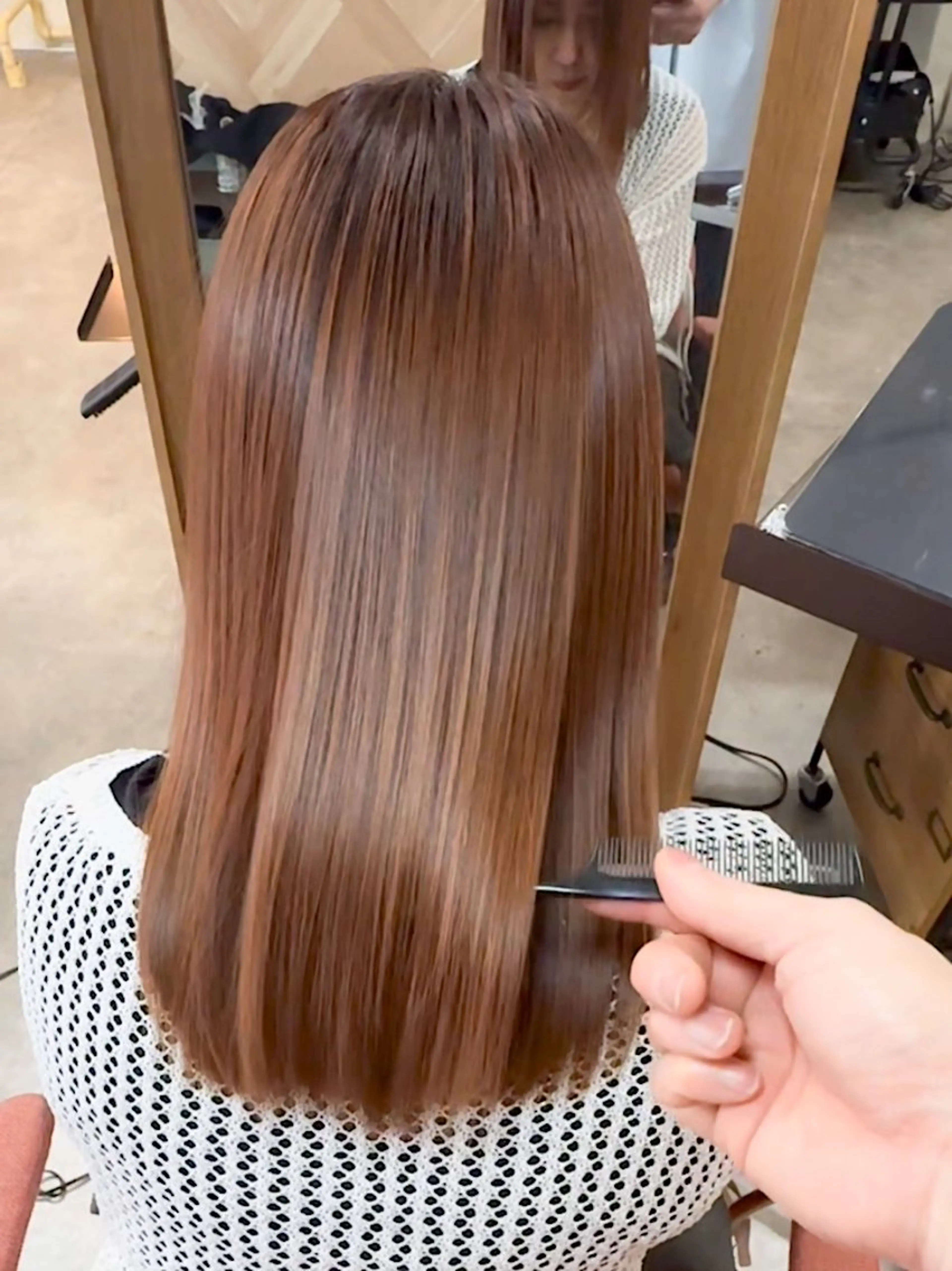 ミディアム カラー カット ヘアカラー トリートメント KONOKA所属・髪質改善/縮毛矯正 /むらたみぎわのヘアスタイル