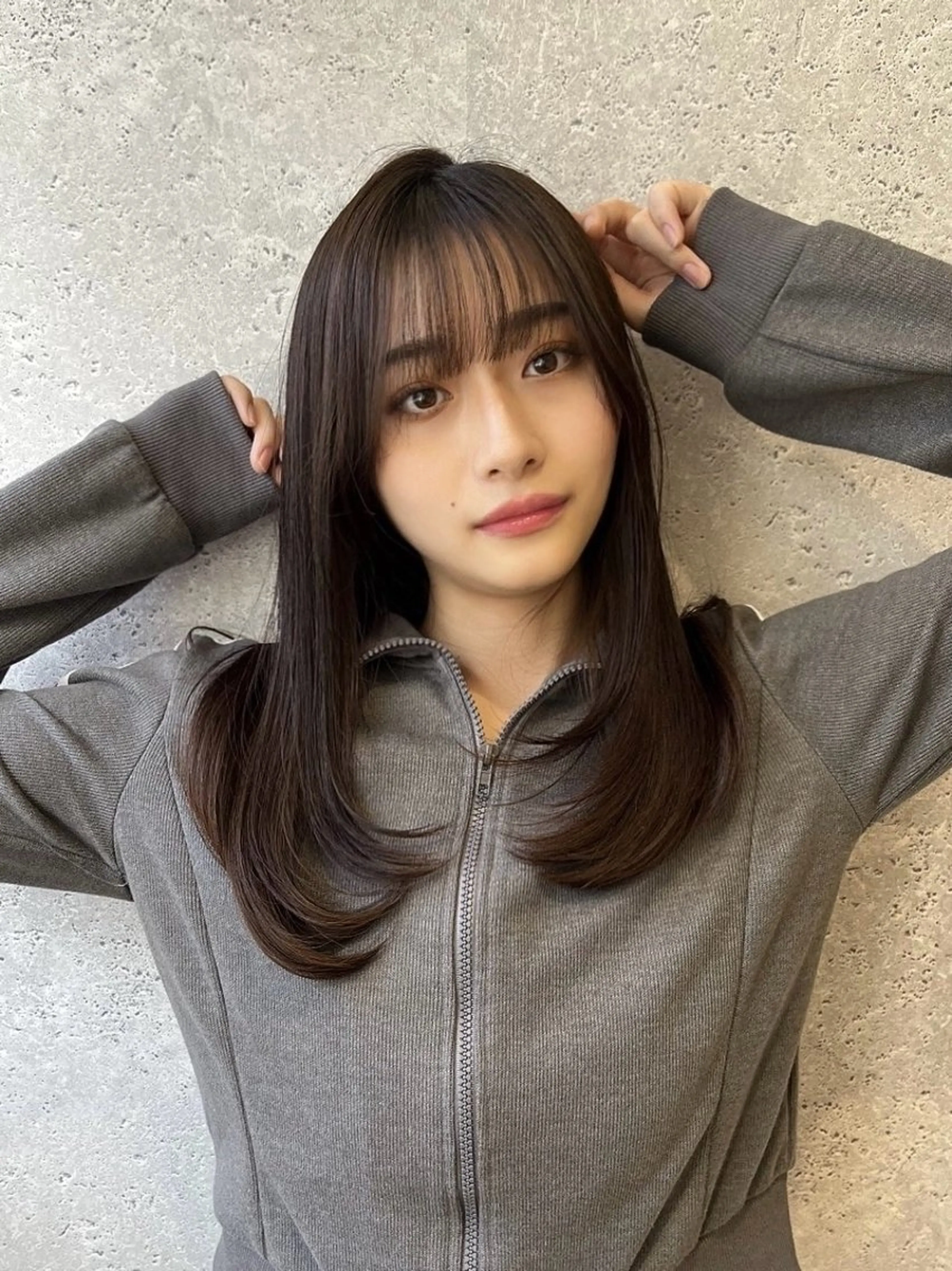 ミディアム 映える顔まわり/前髪 特化 💗 ユキマのヘアスタイル