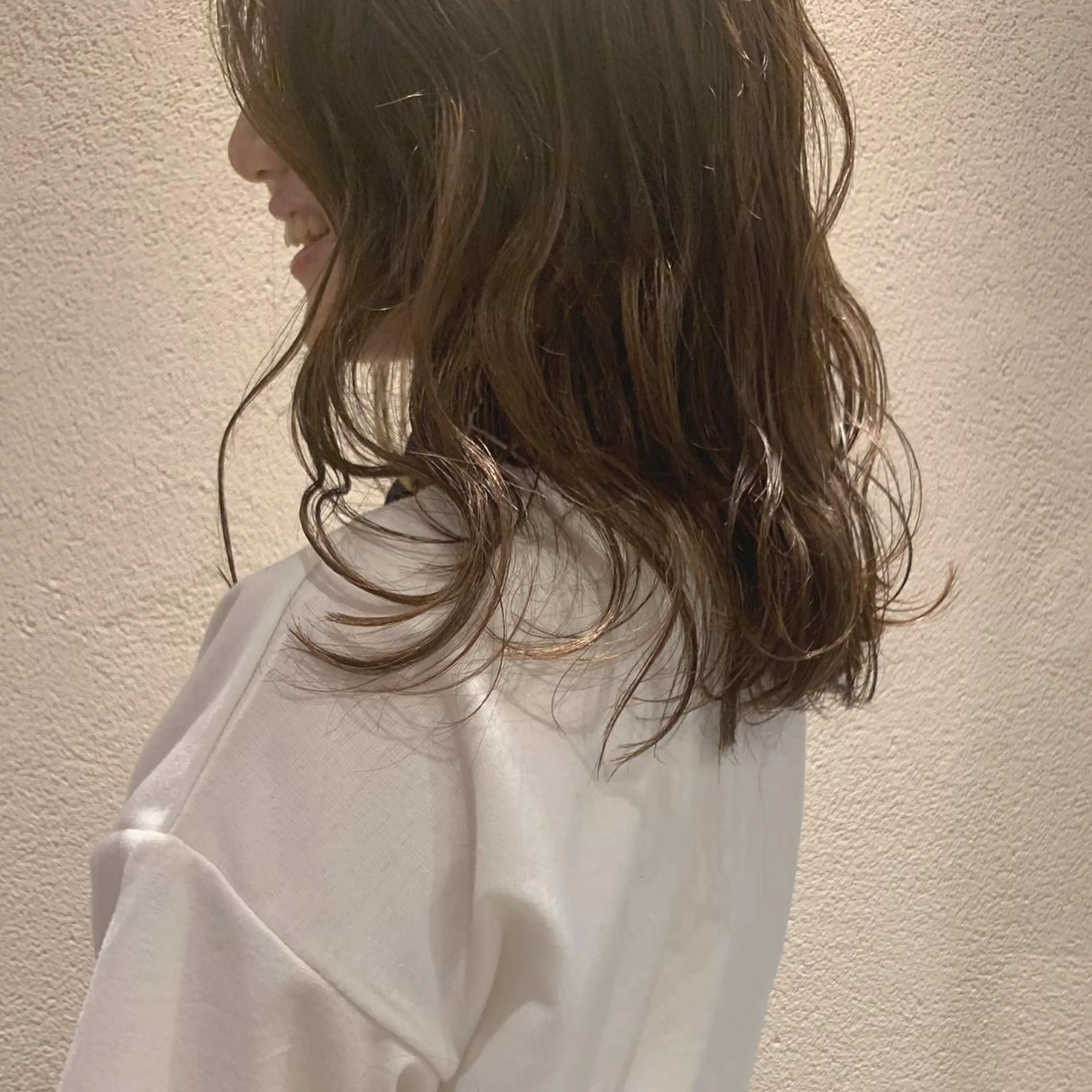 セミロング カラー ブリーチ ブリーチなしカラー ayano /トレンドヘアのヘアスタイル