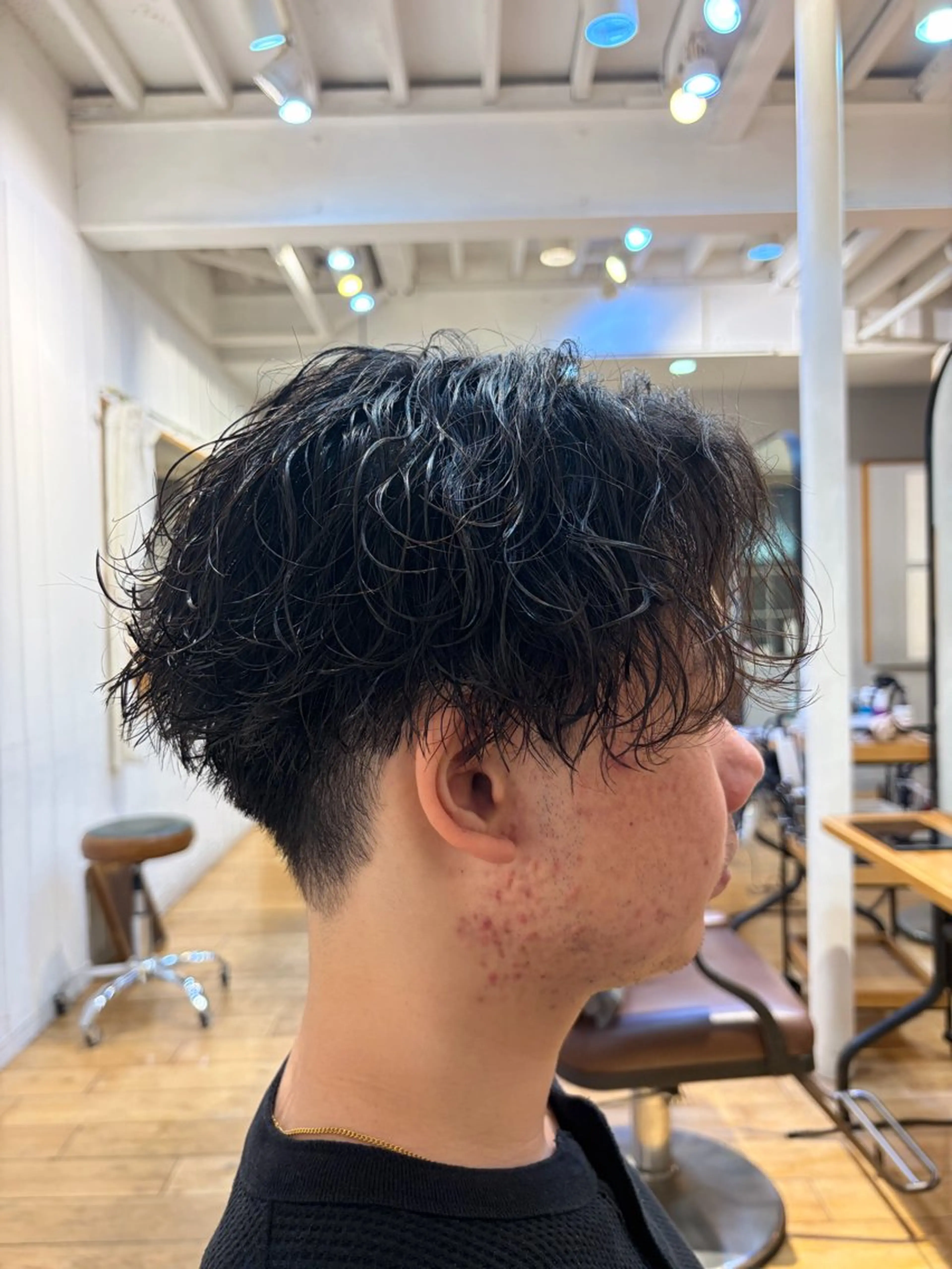 パーマ メンズ カット パーマ くびれショート/ メンズパーマ/健太郎のヘアスタイル