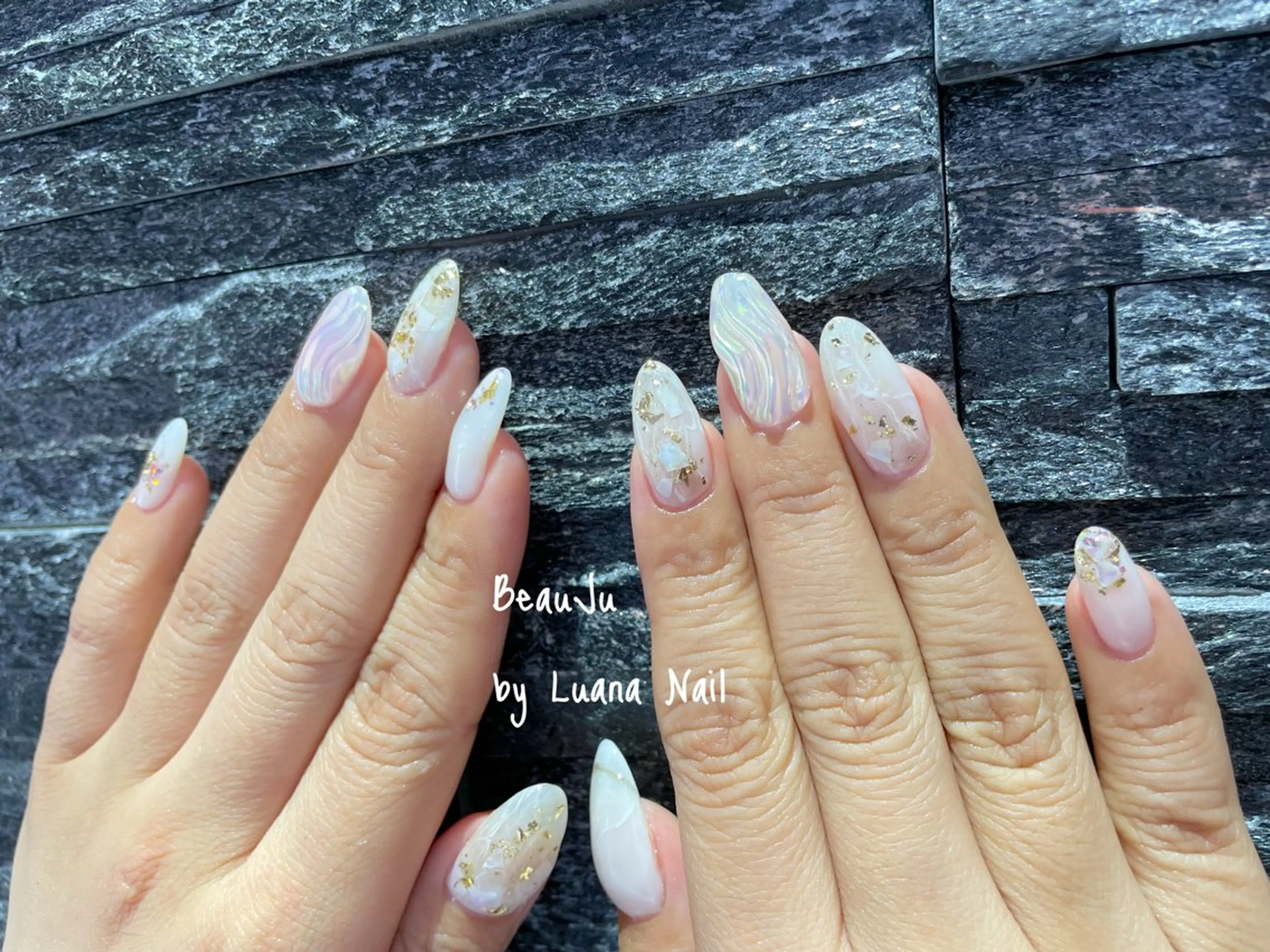 ネイル ブライダルネイル ハンドネイル BeauJu by Luana Nailのネイルデザイン