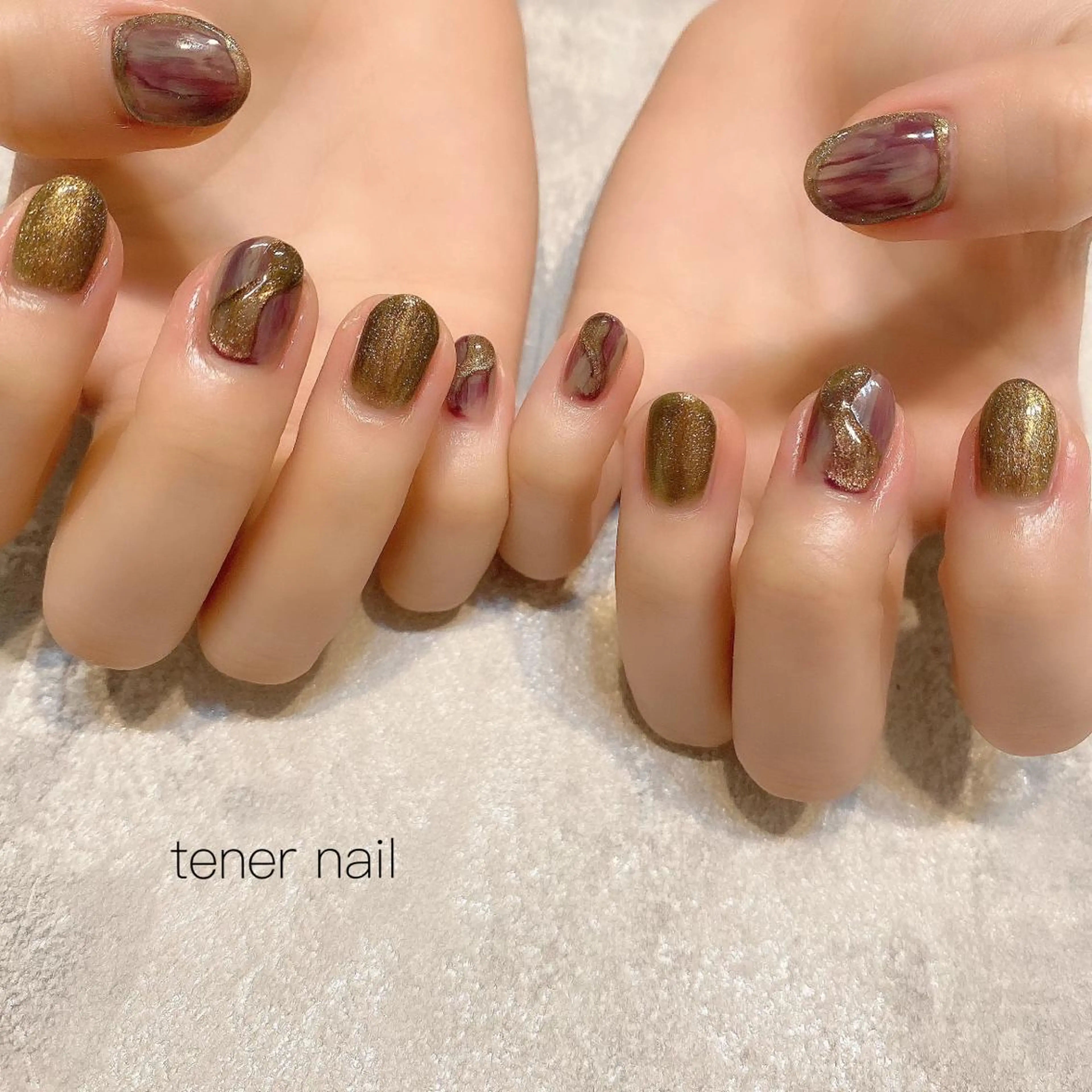 ネイル アートネイル マグネットネイル テネルネイル tener nailのネイルデザイン