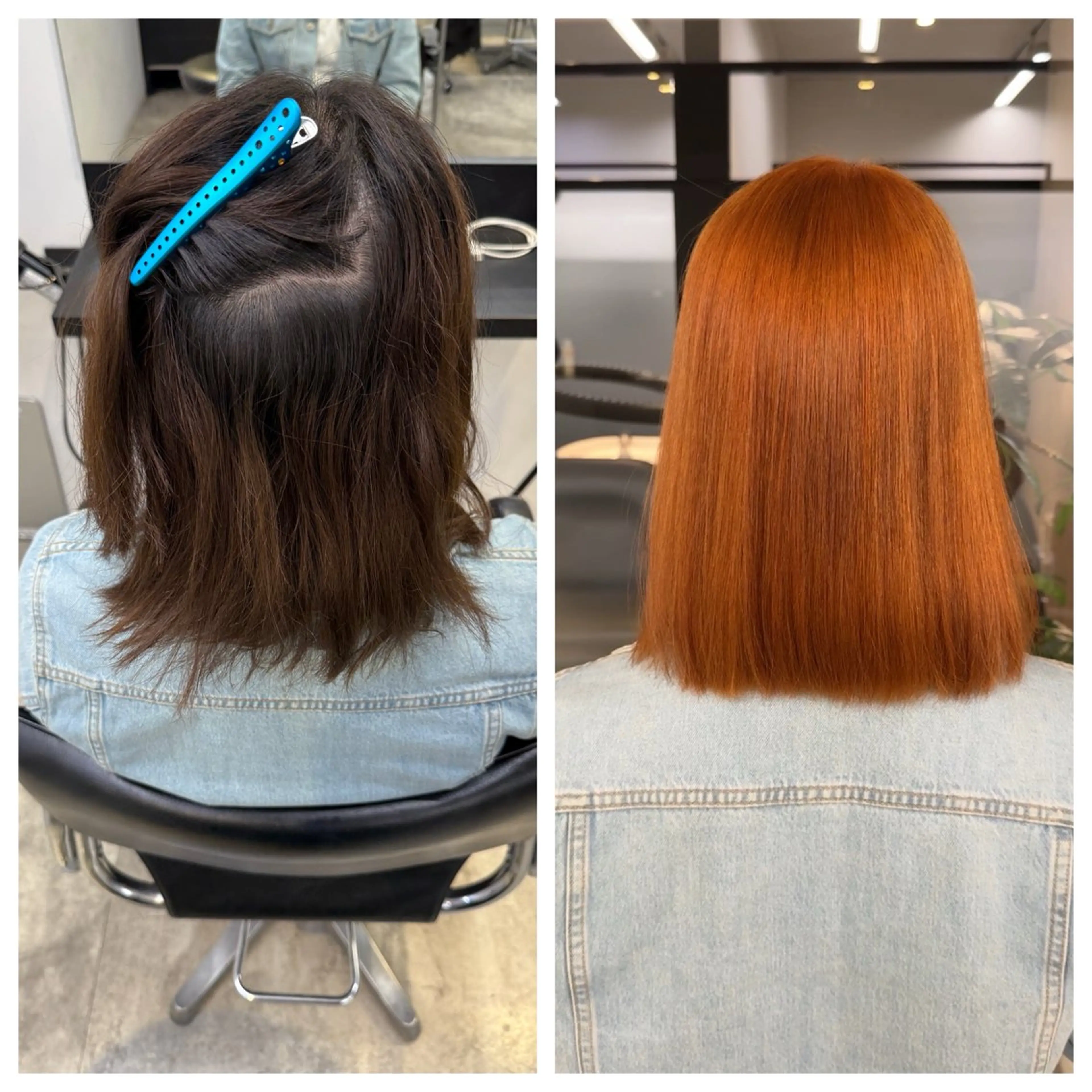 ミディアム 縮毛矯正 トリートメント け んブリーチ縮毛矯正のヘアスタイル