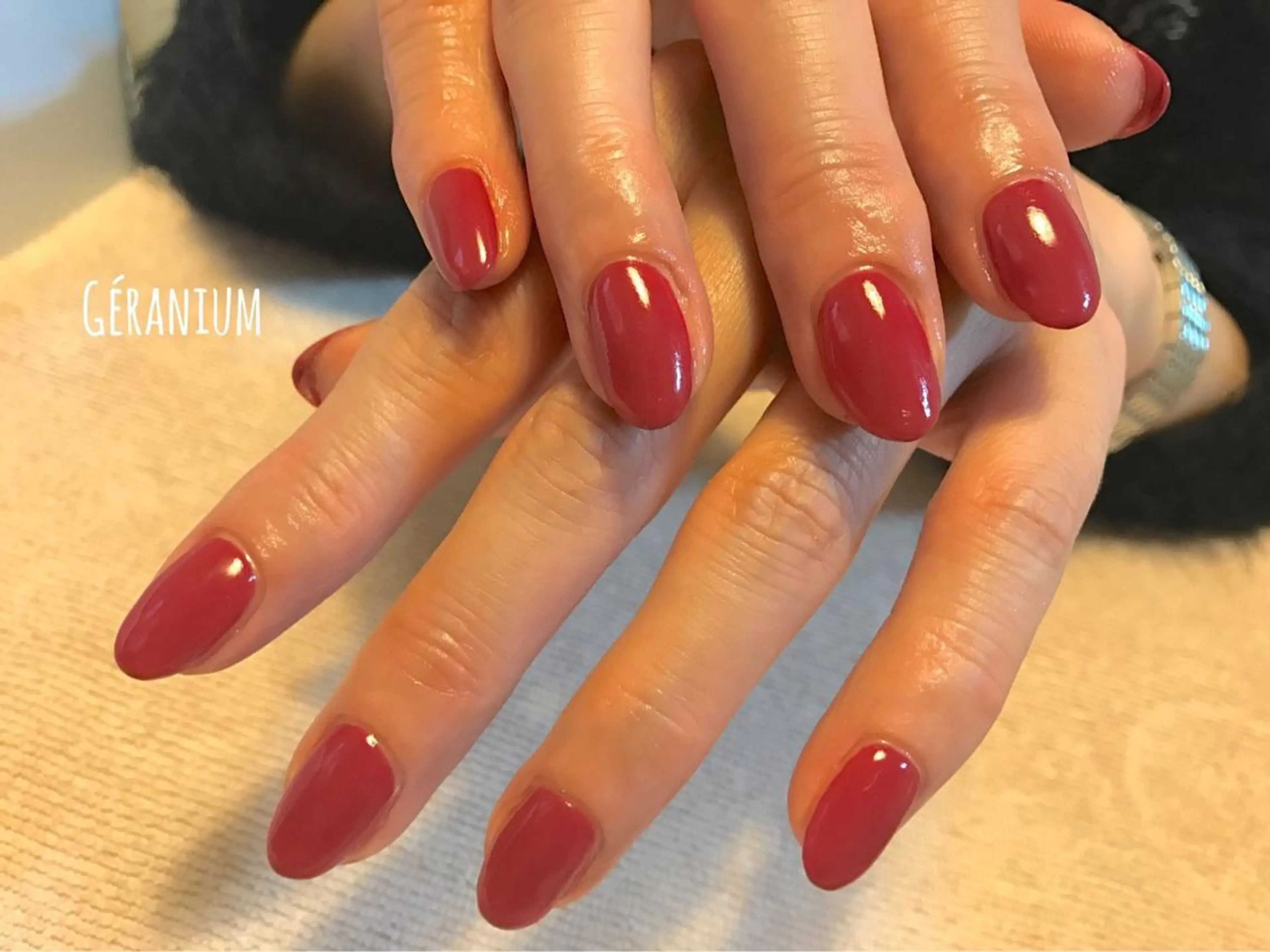 ネイル ワンカラーネイル GéRanium Harukaのネイルデザイン