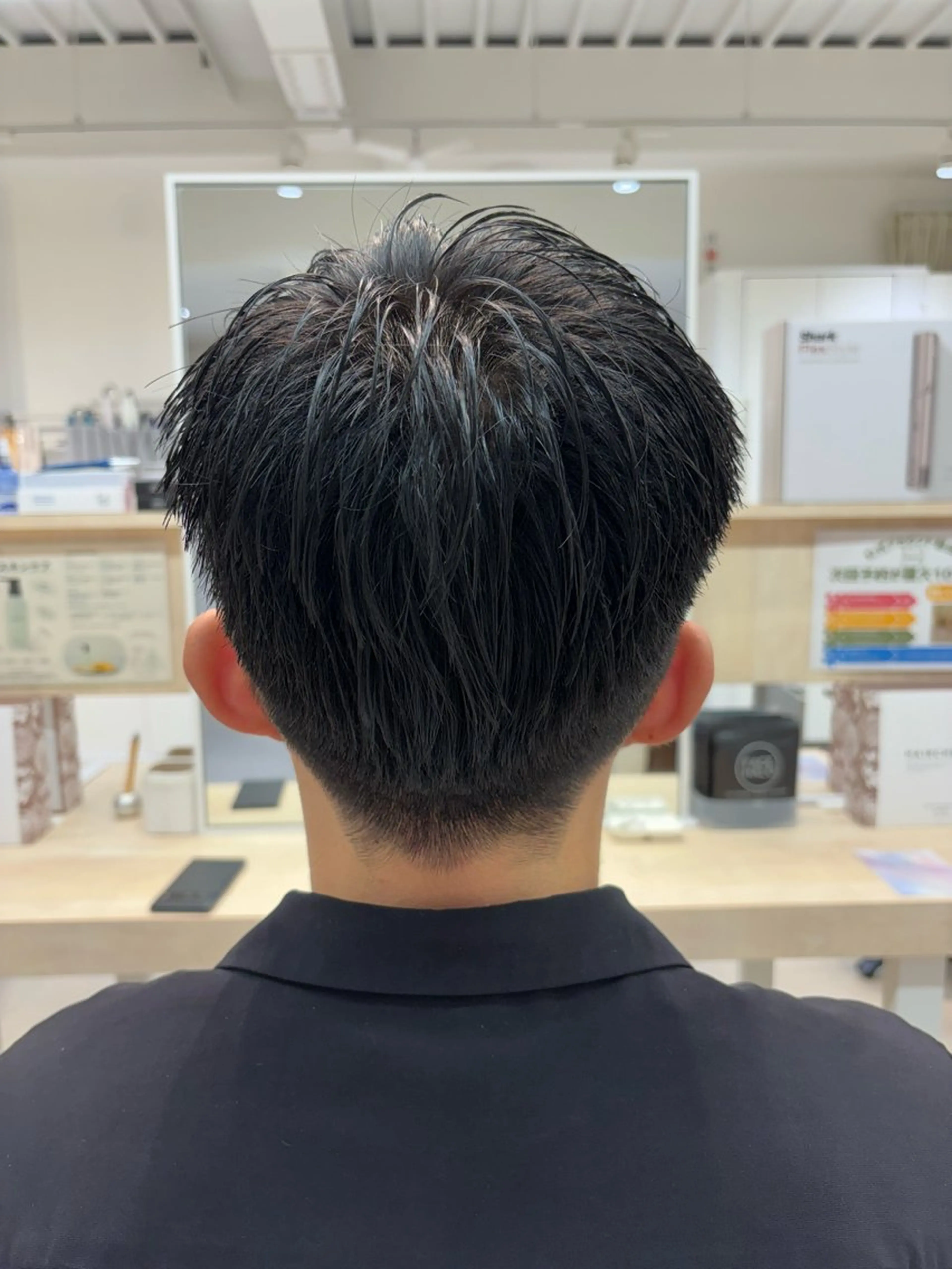 メンズ ビジネス フェードカット マッシュ スキンフェード ツーブロック ニュアンスパーマ/ フェザー/マッシュのヘアスタイル