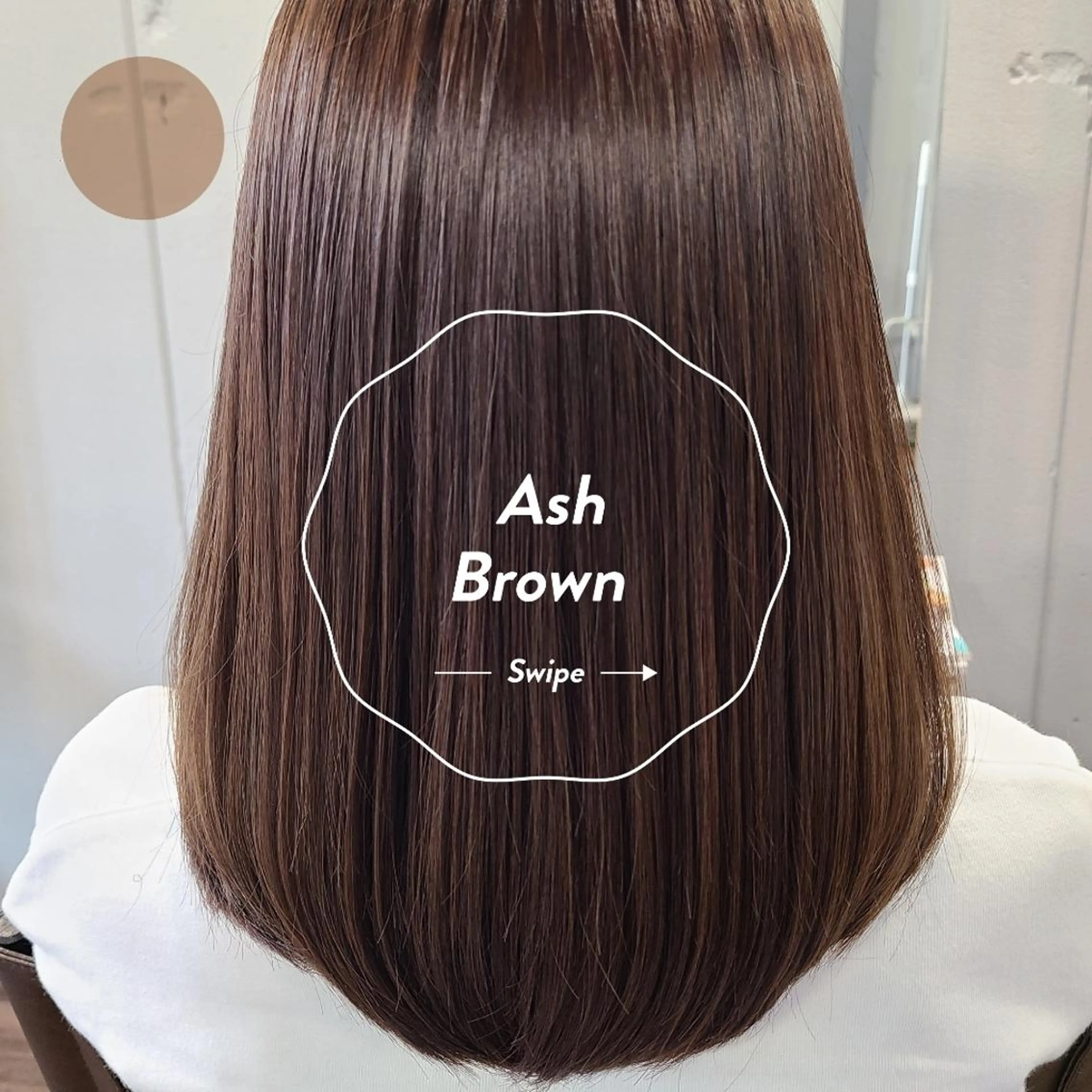 セミロング カラー ヘアアレンジ アッシュ アッシュブラウン ブラウンカラー カット ヘアカラー トリートメント terra✂️川嶋 大輔のヘアスタイル