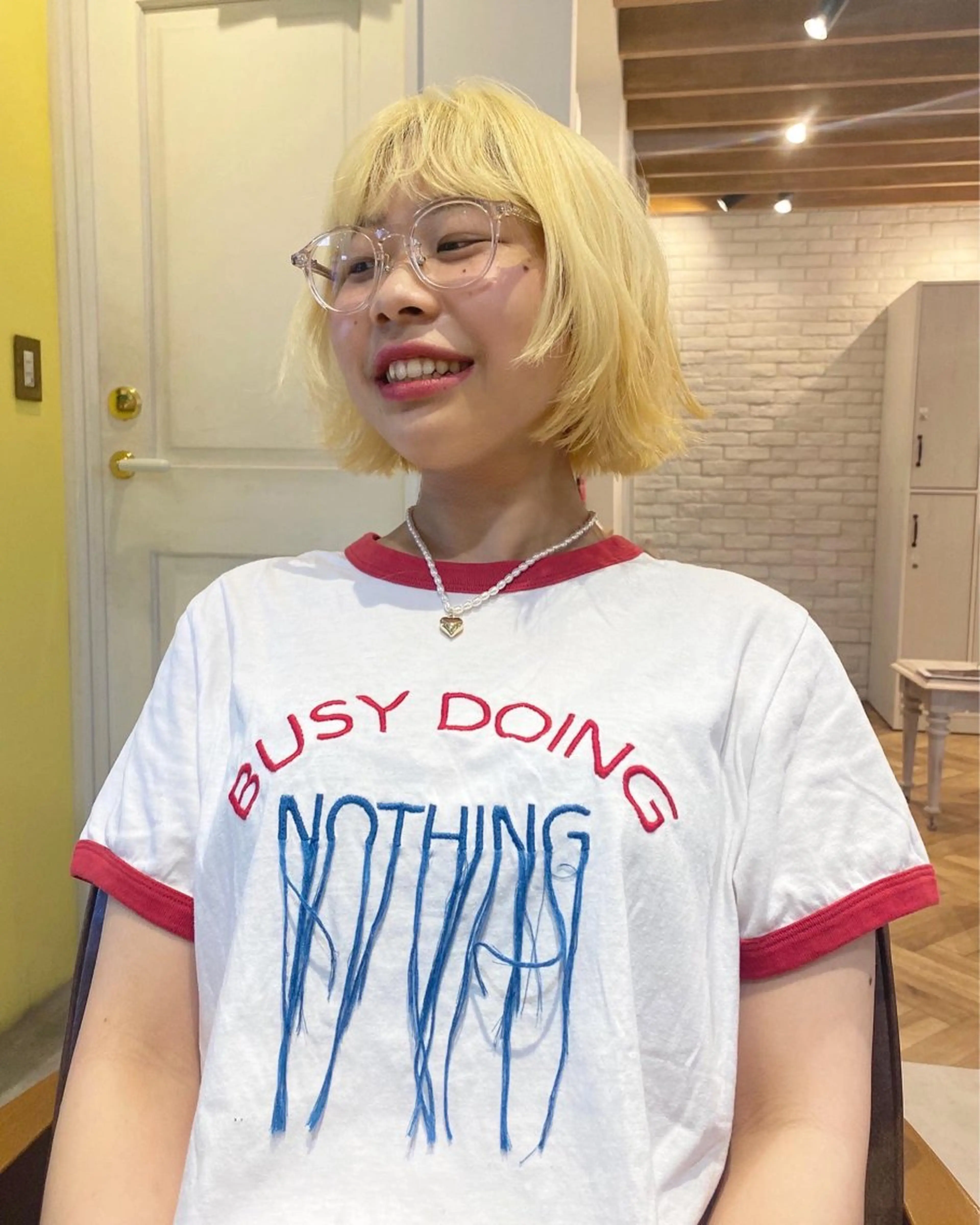 ダブルカラー（ケアブリーチ）+髪質改善ハホニコトリートメント(ケアプロ付き)の写真