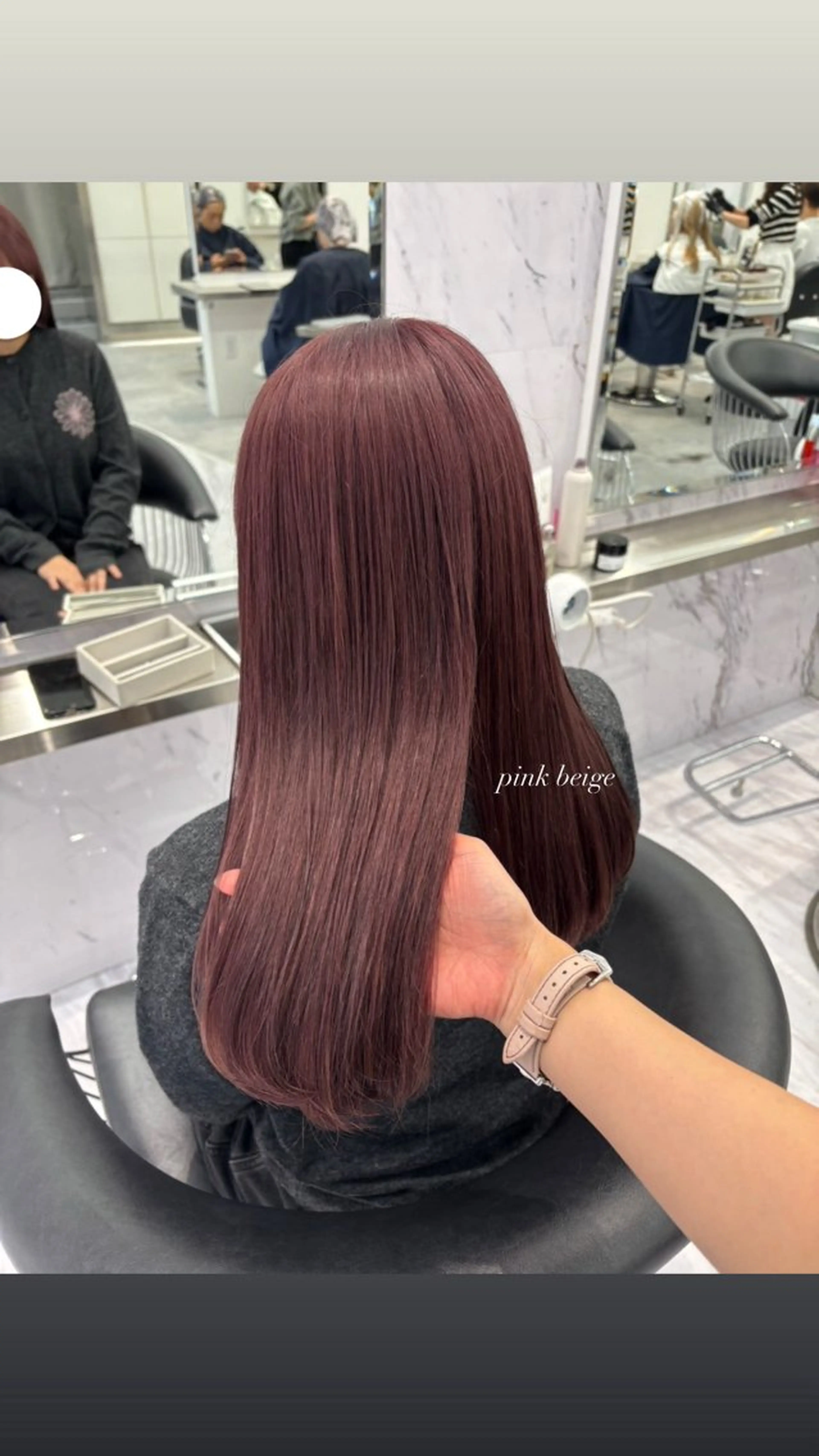 ロング ヘアカラー ParveMix 宮﨑 梨里のヘアスタイル