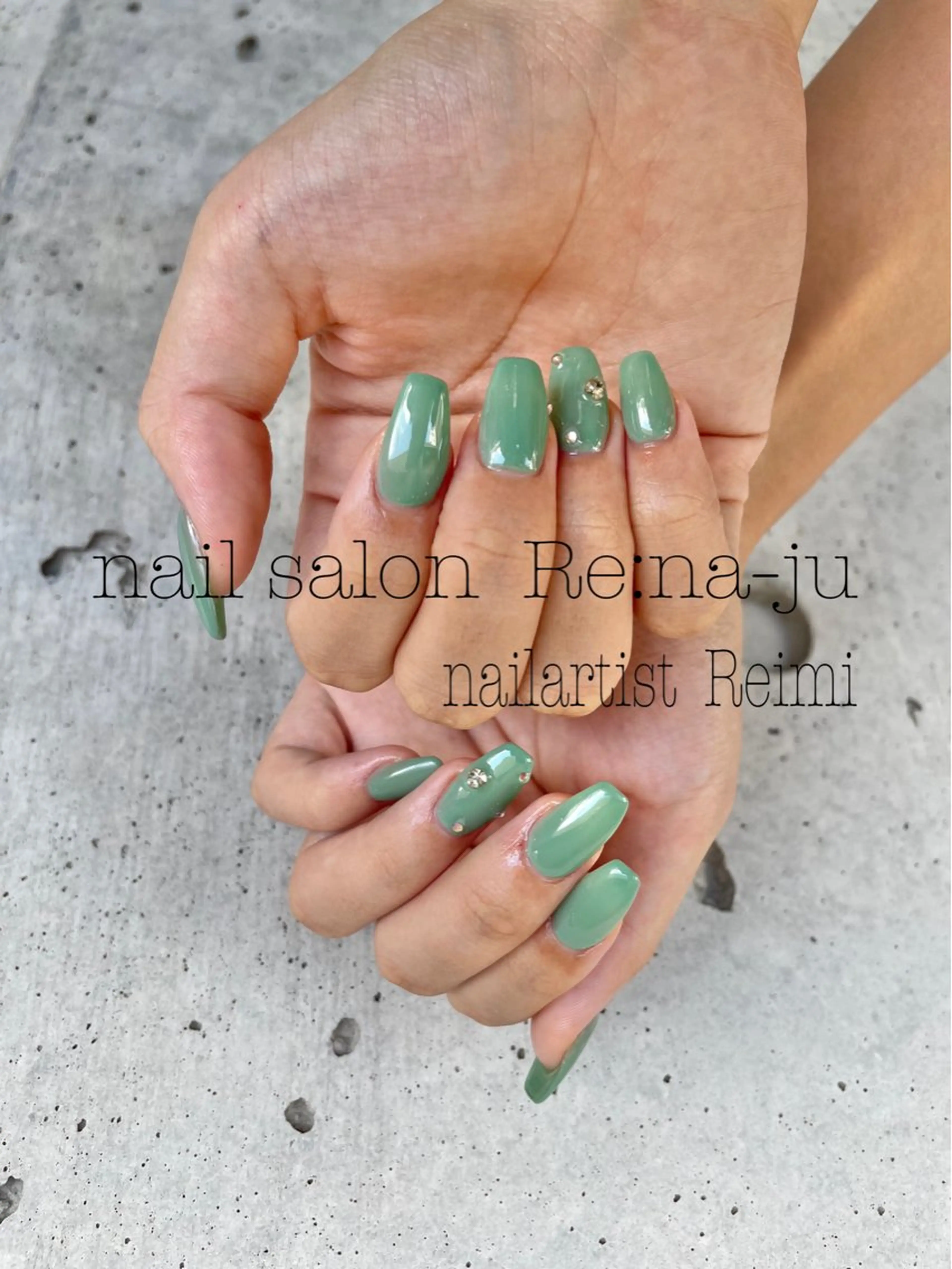 ネイル 持ち込み ハンドネイル Rena-ju キャサディのネイルデザイン