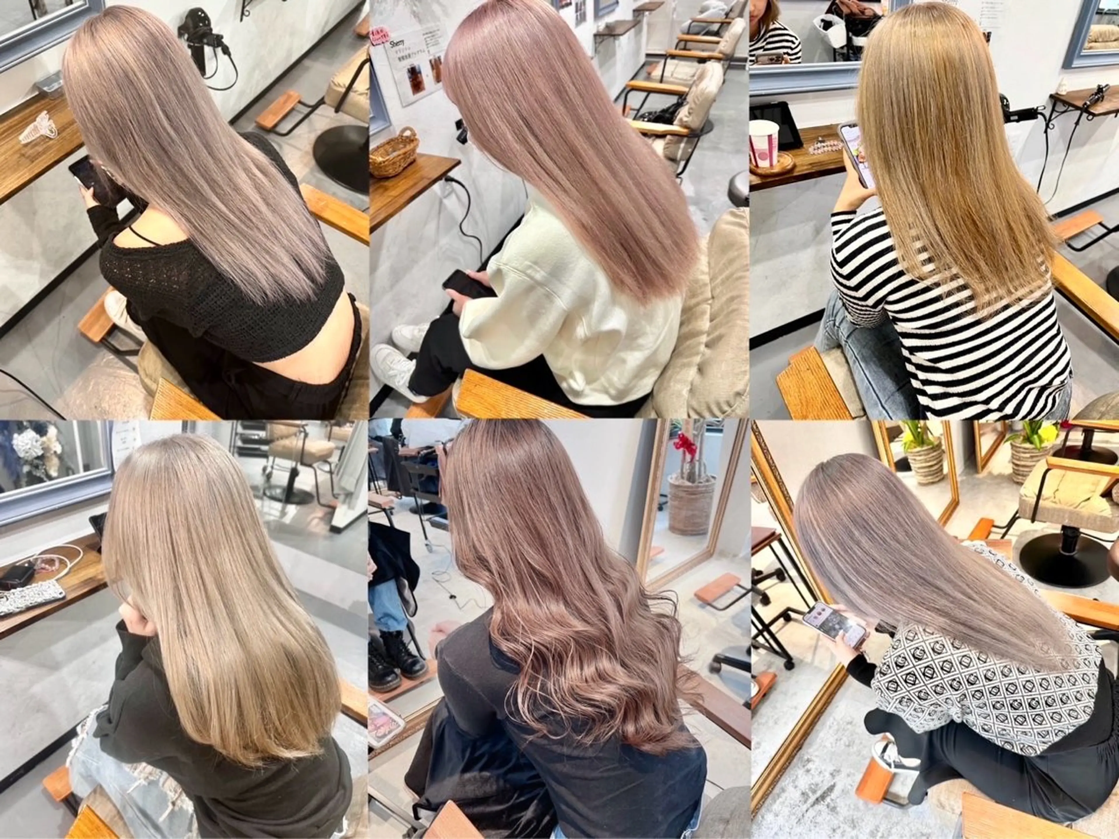 ミディアム 艶髪/ハイトーン Sherryのヘアスタイル